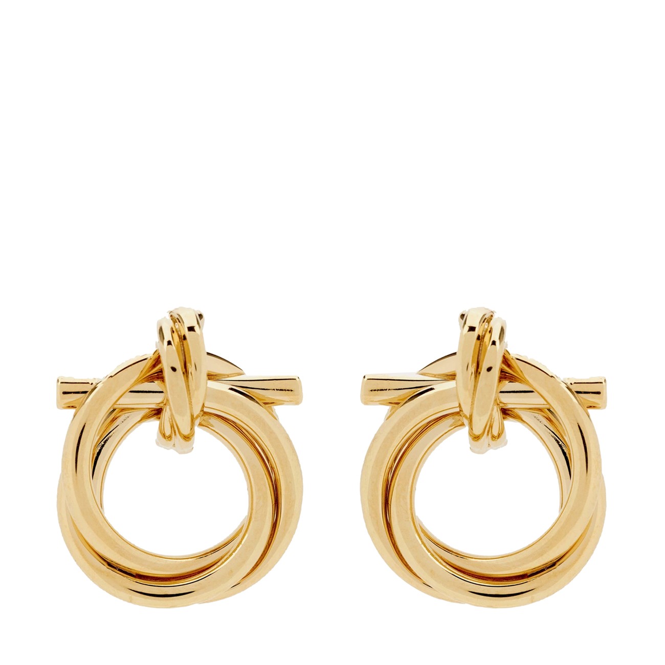 Ferragamo Women Small Gancini Torchon Earrings FERRAGAMO