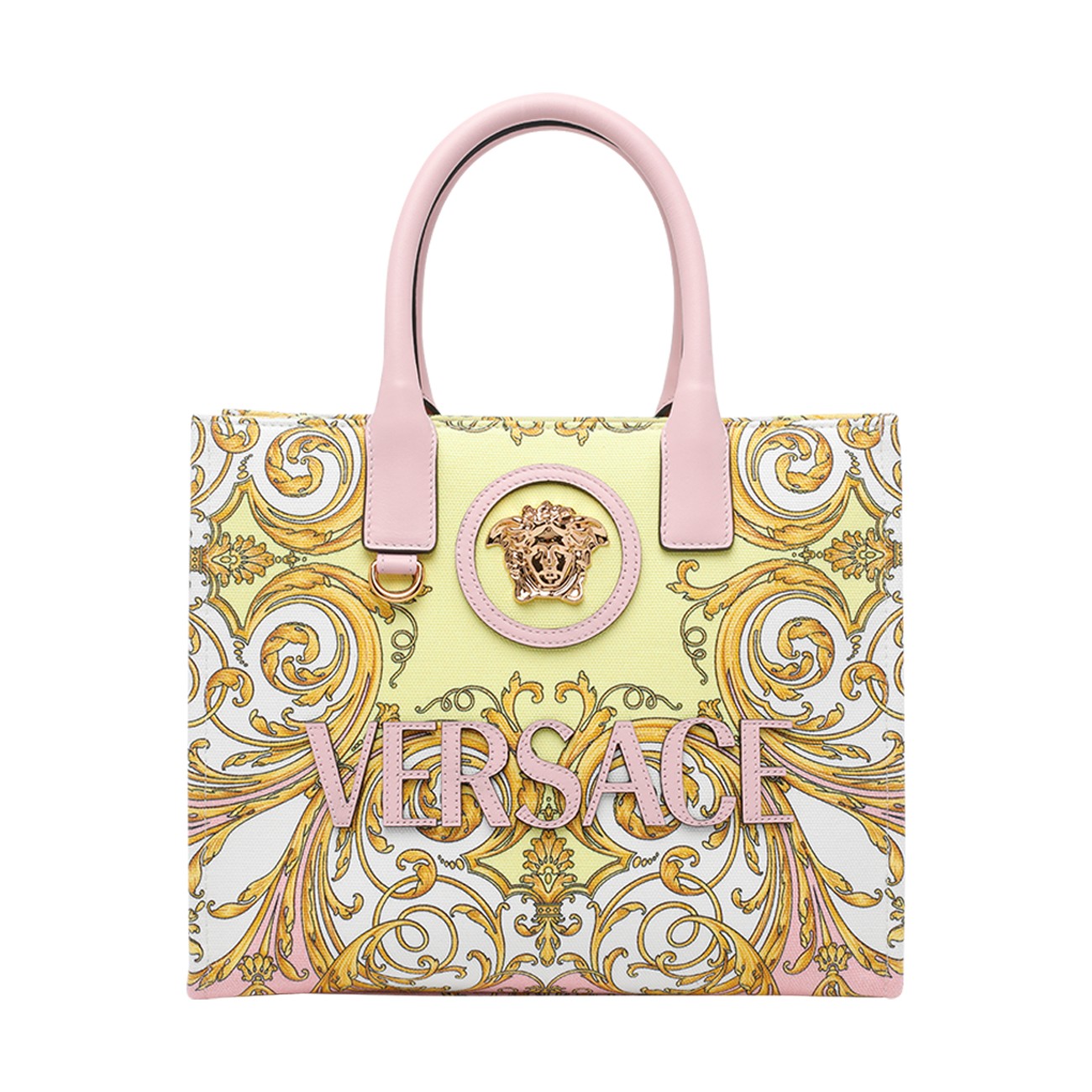 Versace Women Small La Medusa Printed Shopping Bag VERSACE