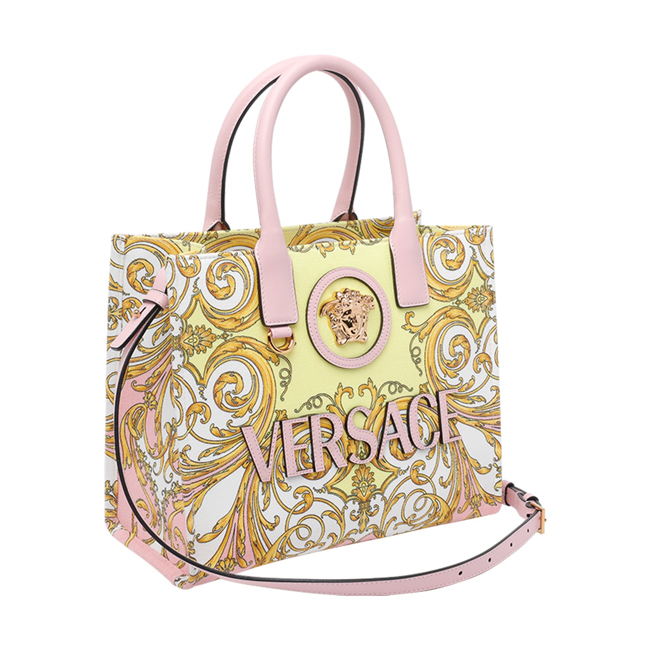 Versace Women Small La Medusa Printed Shopping Bag VERSACE