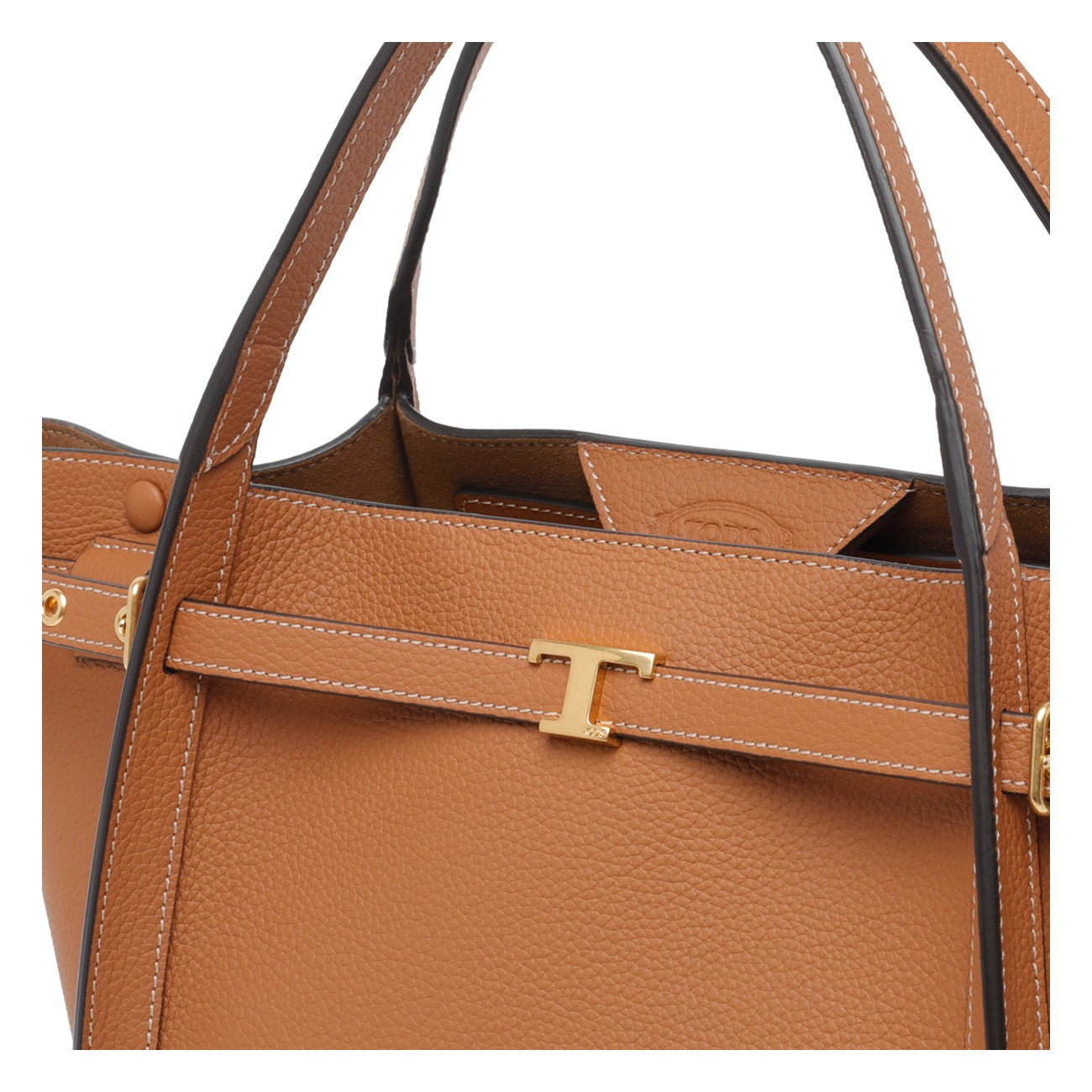 Tod's Women Small Leather Handbag With T Timeless Logo TOD'S