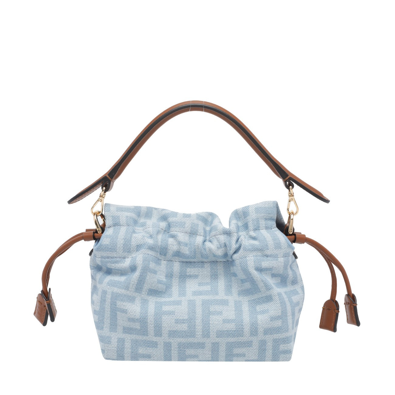 Fendi Women Small Mamma Baguette Denim Mini Bag FENDI
