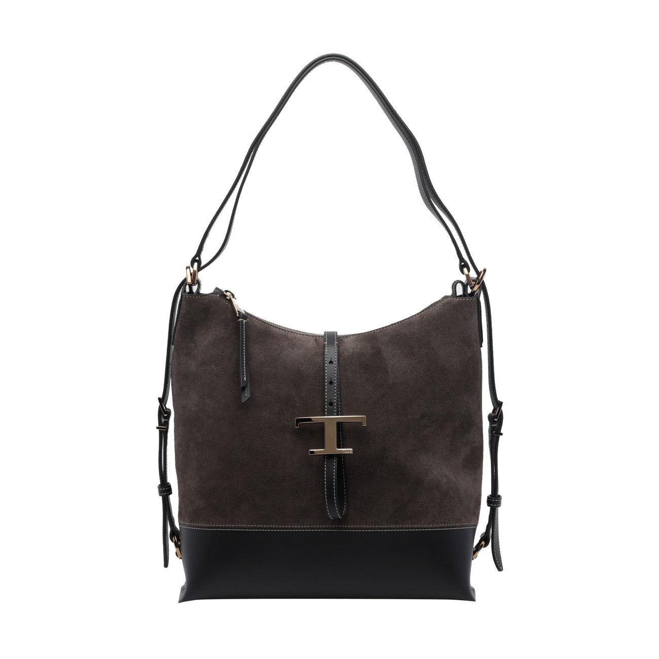 Tod's Women Small  Suede T Timeless Backpack And Shoulder Bag TOD'S