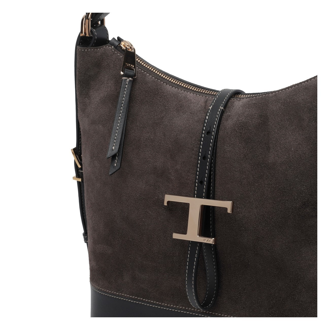 Tod's Women Small  Suede T Timeless Backpack And Shoulder Bag TOD'S