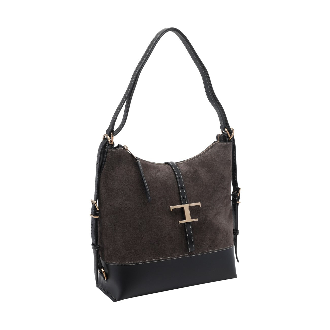 Tod's Women Small  Suede T Timeless Backpack And Shoulder Bag TOD'S