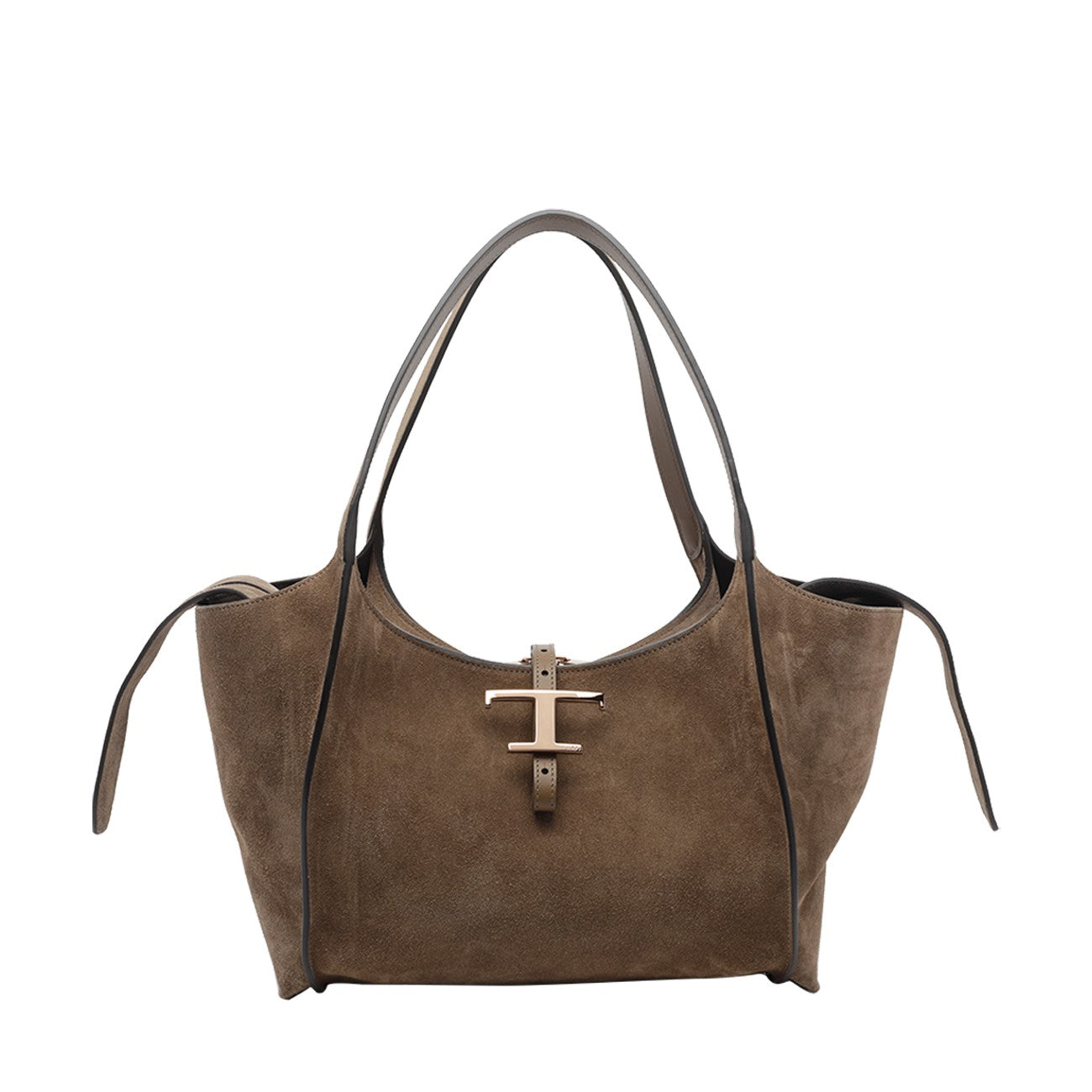 Tod's Women Small Suede T Timeless Shopping Bag
