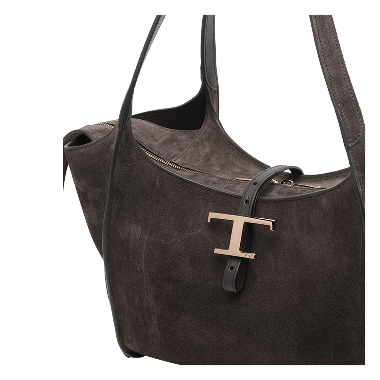 Tod's Women Small Suede T Timeless Shopping Bag TOD'S