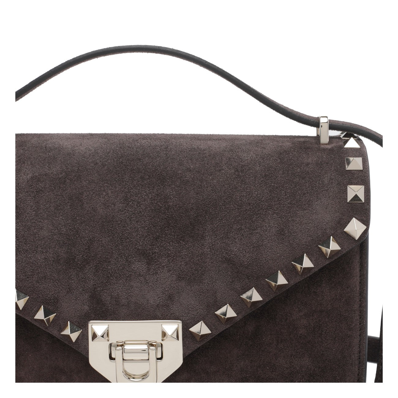 Valentino Garavani Women Small Suede Valentino Garavani Rockstud Crossbody Bag VALENTINO GARAVANI