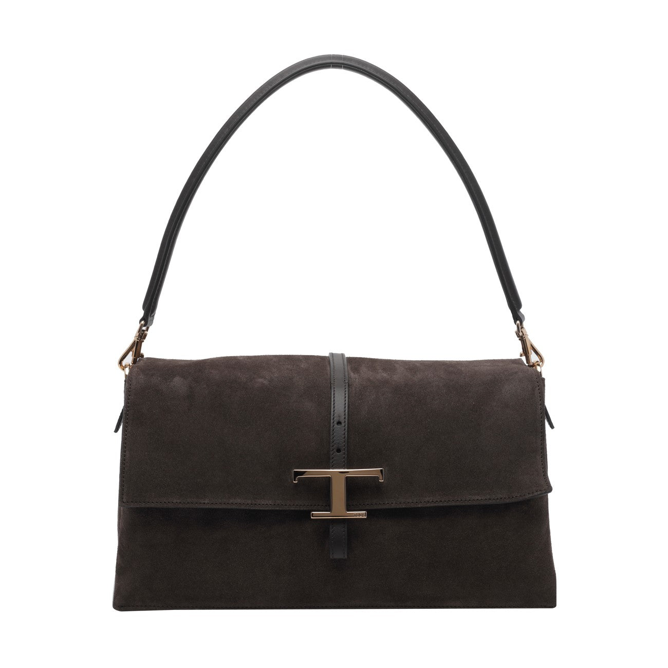 Tod's Women Small T Timeless Flap Suede Shoulder Bag TOD'S
