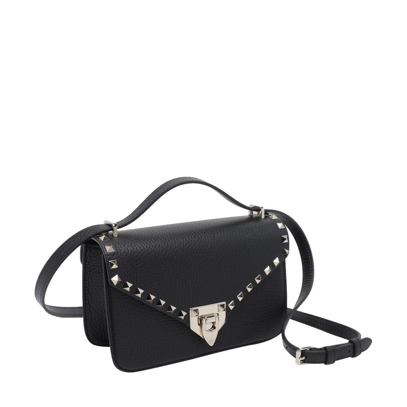 Valentino Garavani Women Small Valentino Garavani Rockstud Leather Crossbody Bag VALENTINO GARAVANI