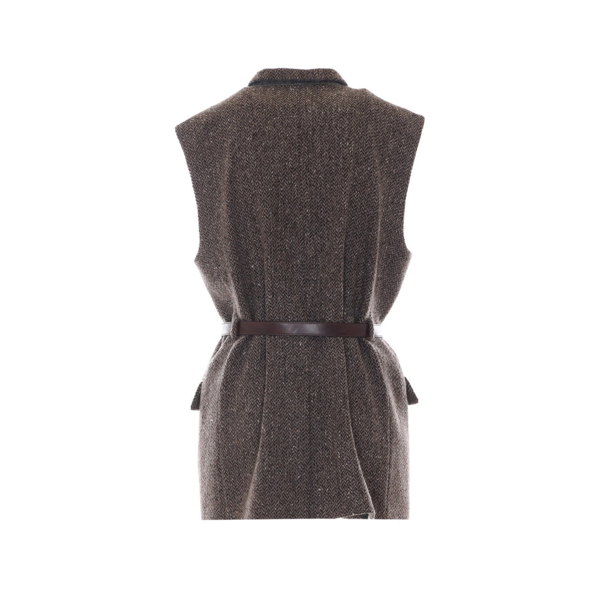 Brunello Cucinelli Women Sparkling Chevron Vest With Belt BRUNELLO CUCINELLI