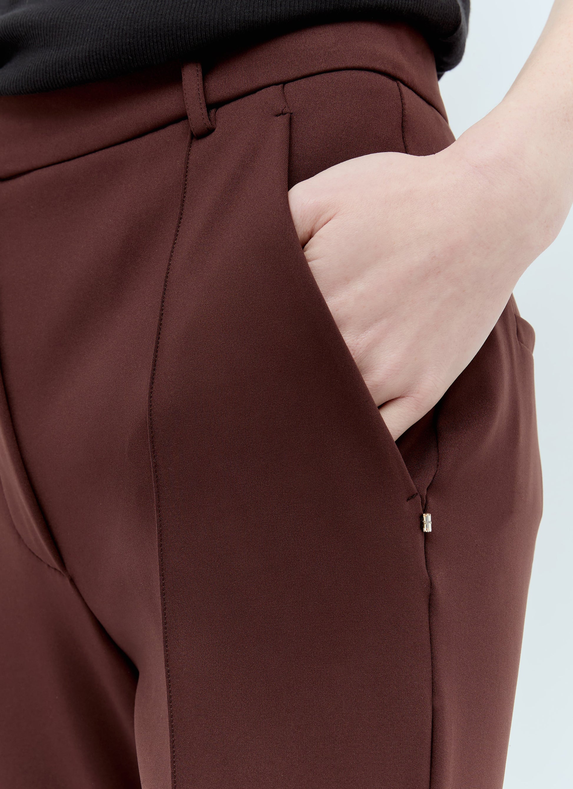 Sportmax Women Tailored Jersey Pants SPORTMAX