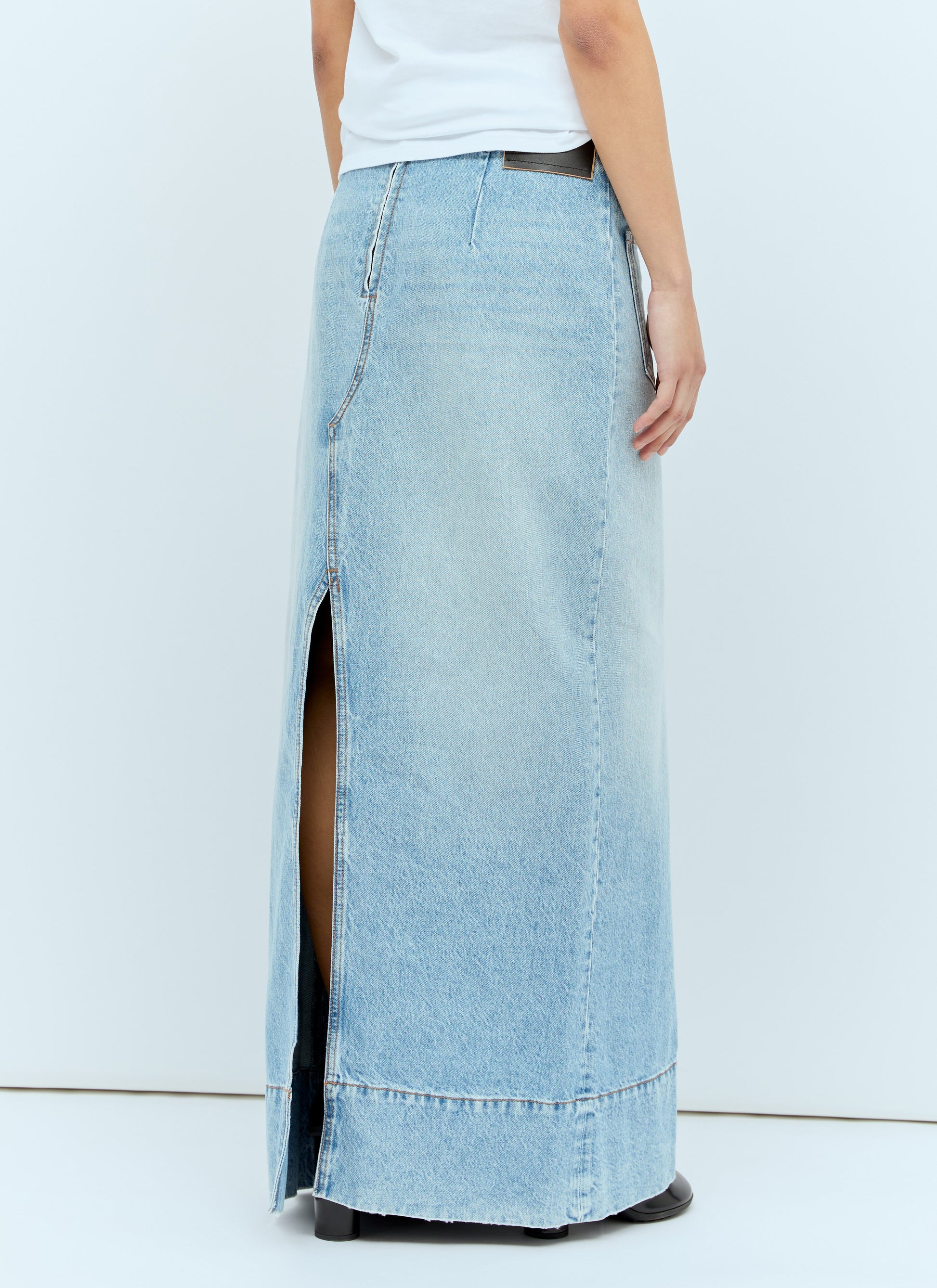 Sportmax Women Backwards Denim Skirt SPORTMAX