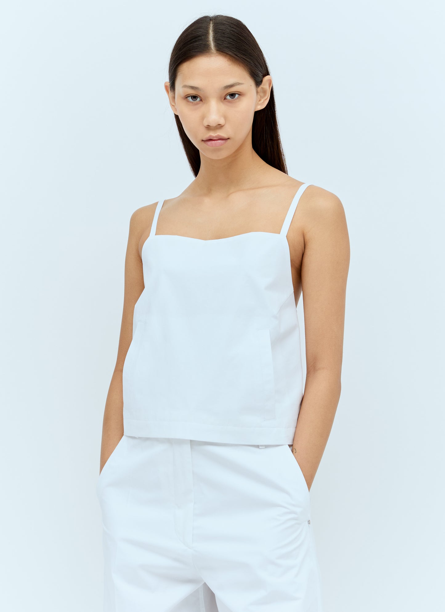 Sportmax Women Cropped Poplin Top SPORTMAX