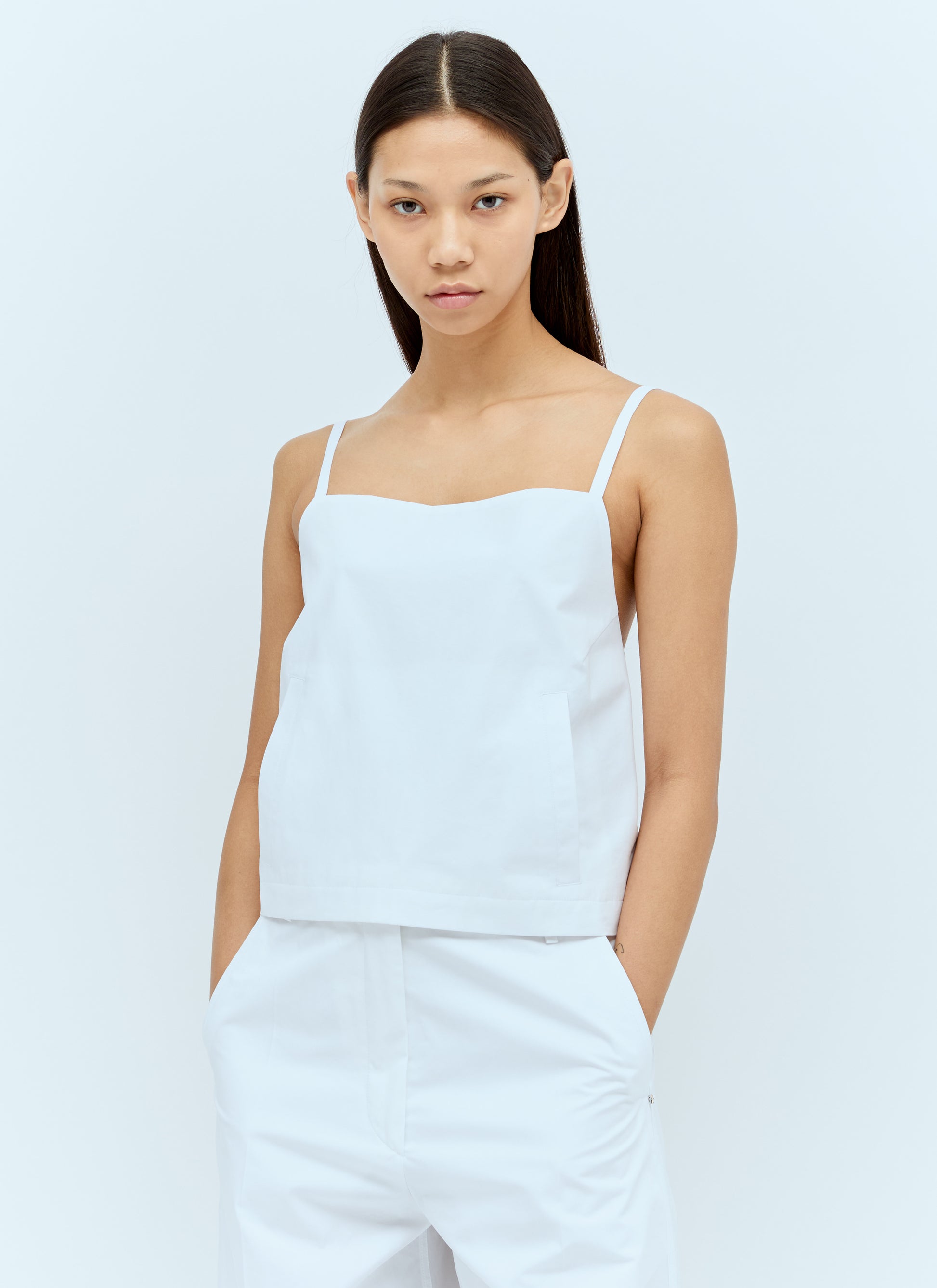Sportmax Women Cropped Poplin Top SPORTMAX
