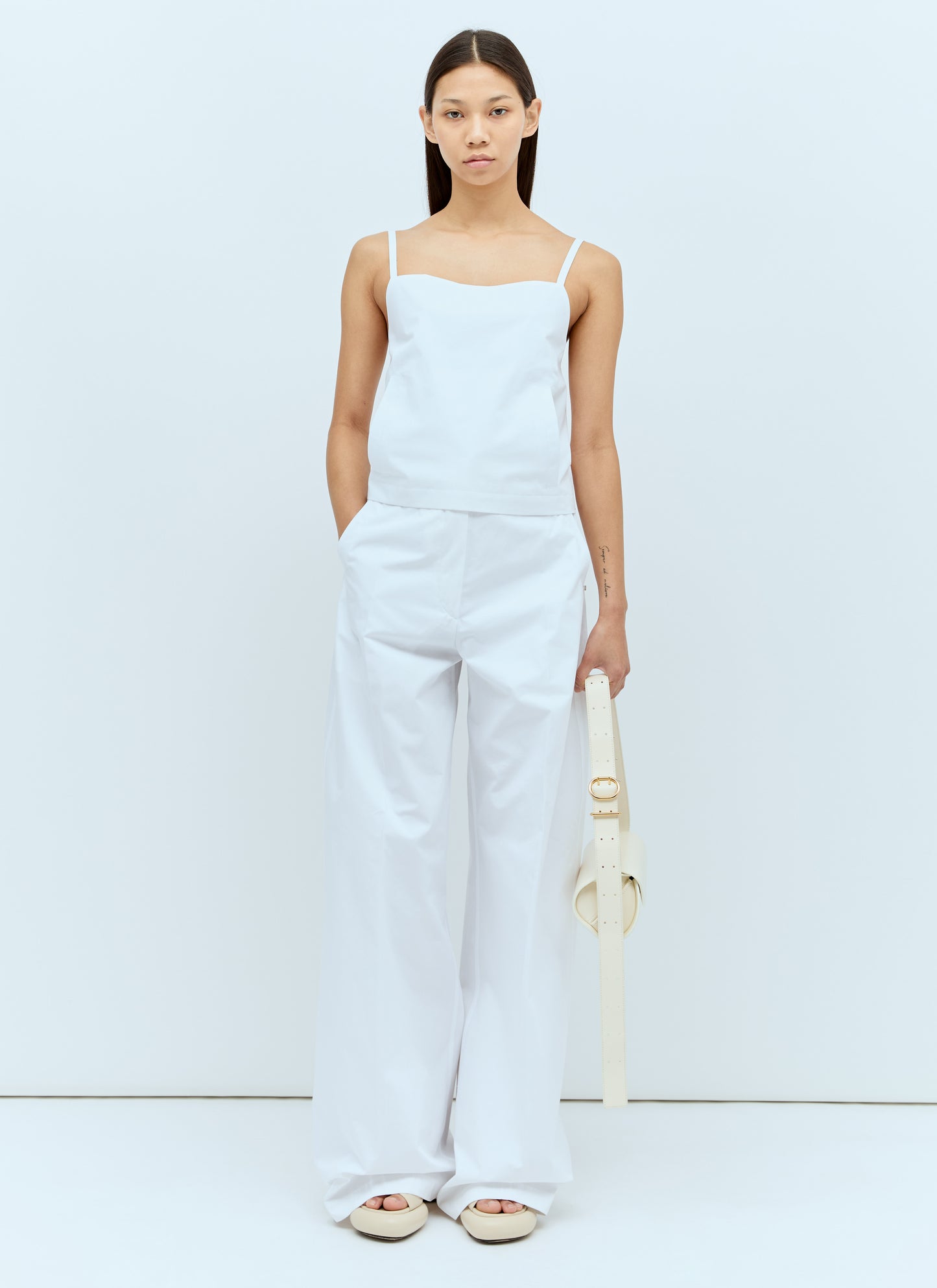 Sportmax Women Cropped Poplin Top SPORTMAX