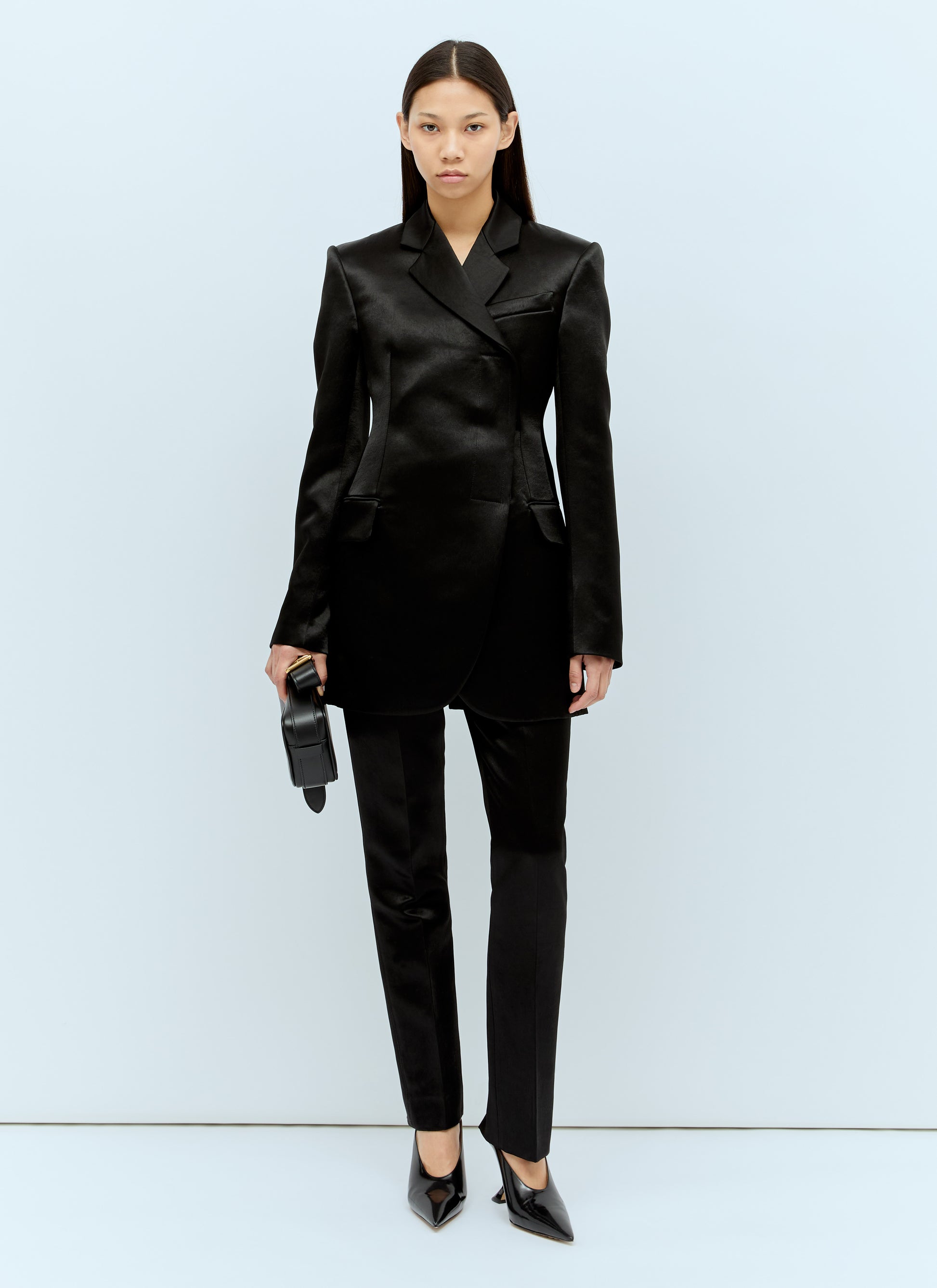 Sportmax Women Satin Tailored Pants SPORTMAX