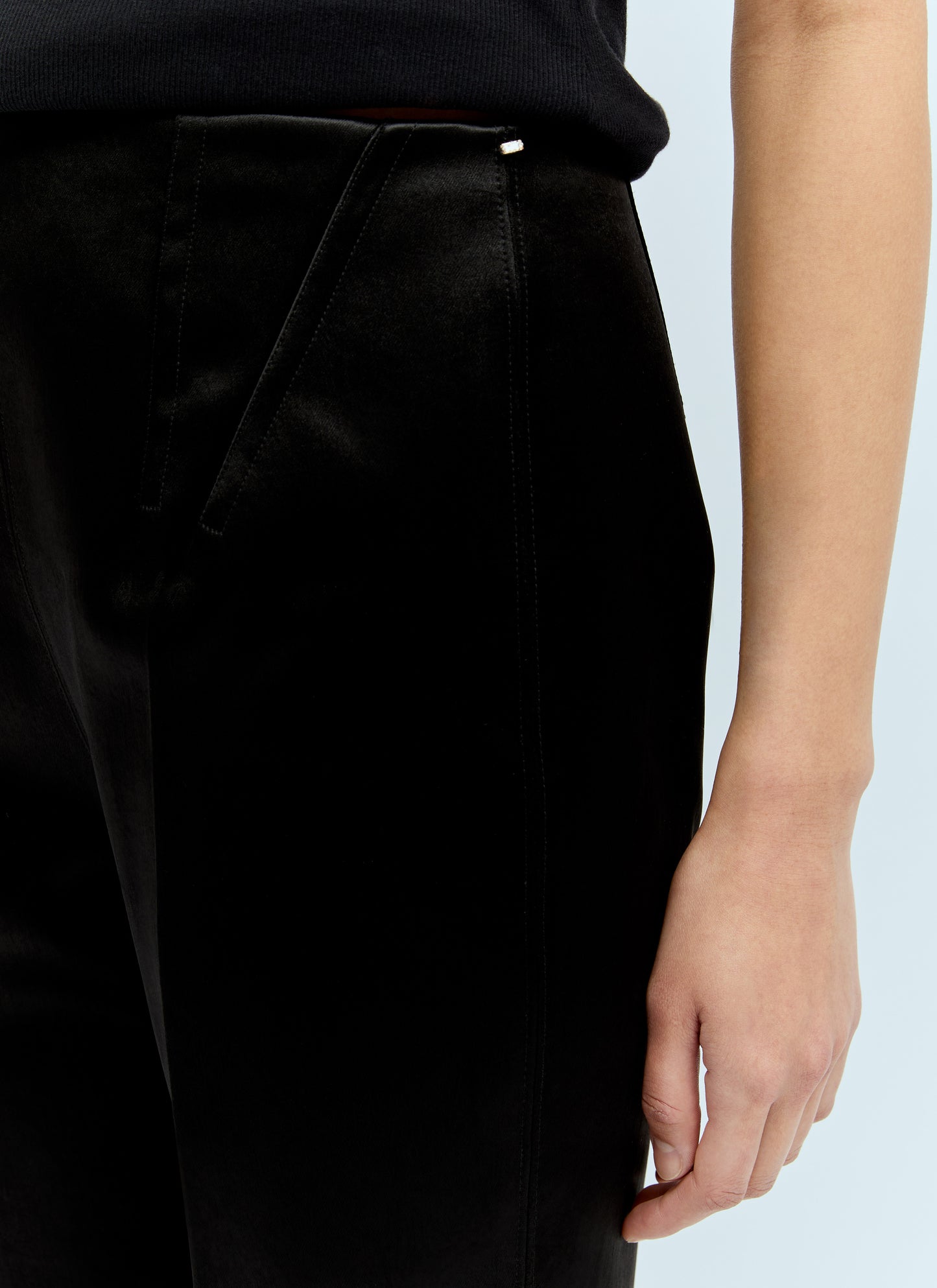 Sportmax Women Satin Tailored Pants SPORTMAX