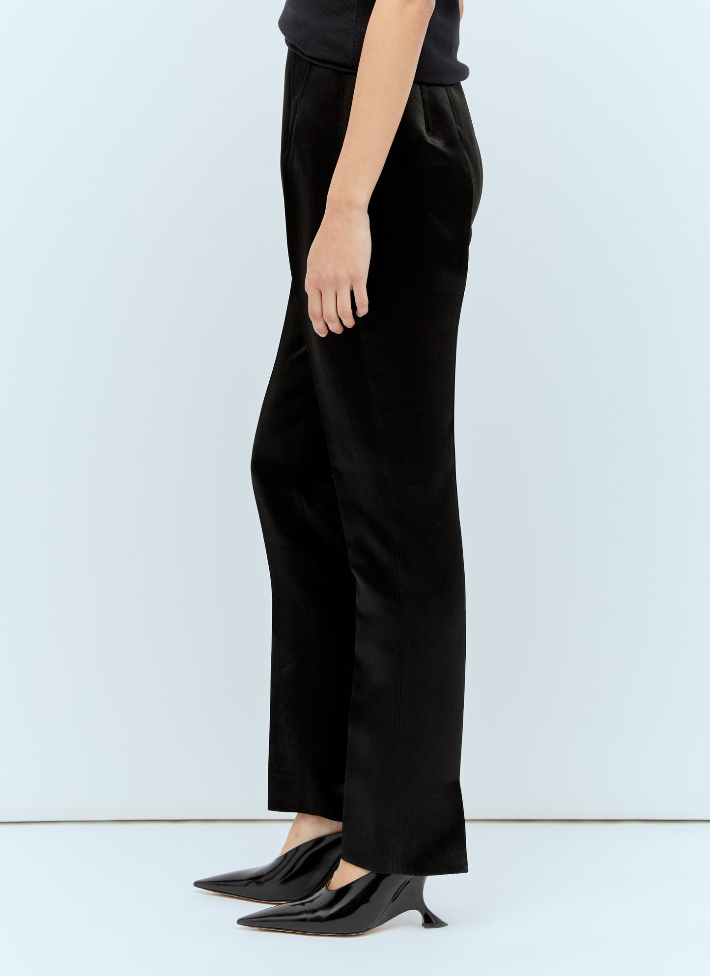 Sportmax Women Satin Tailored Pants SPORTMAX