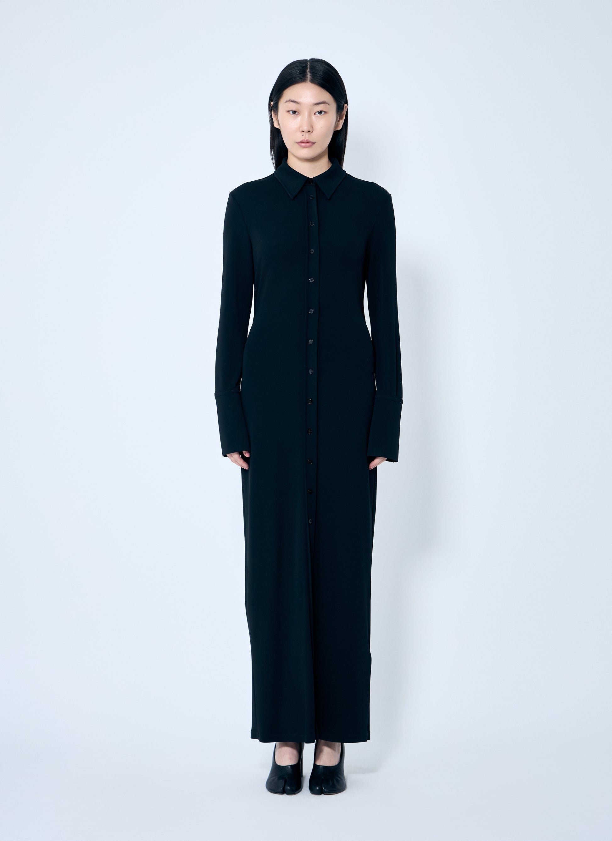 Sportmax Women Crepe Jersey Shirt Dress SPORTMAX