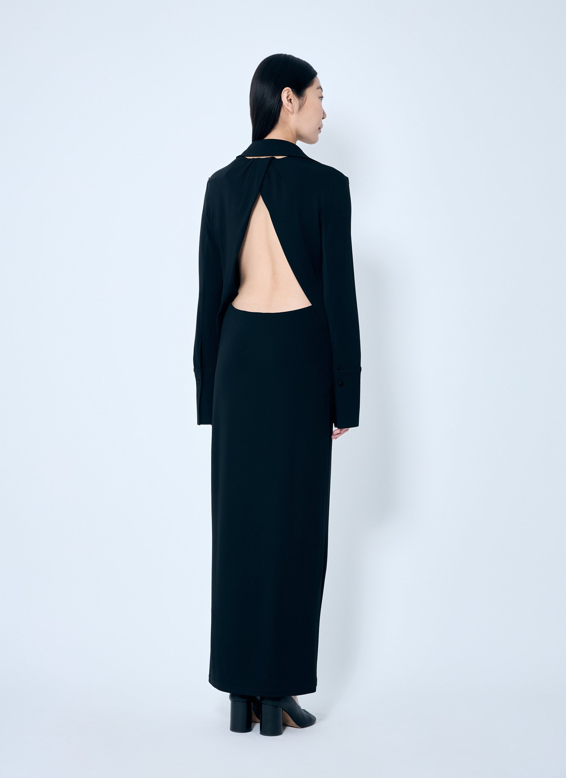 Sportmax Women Crepe Jersey Shirt Dress SPORTMAX