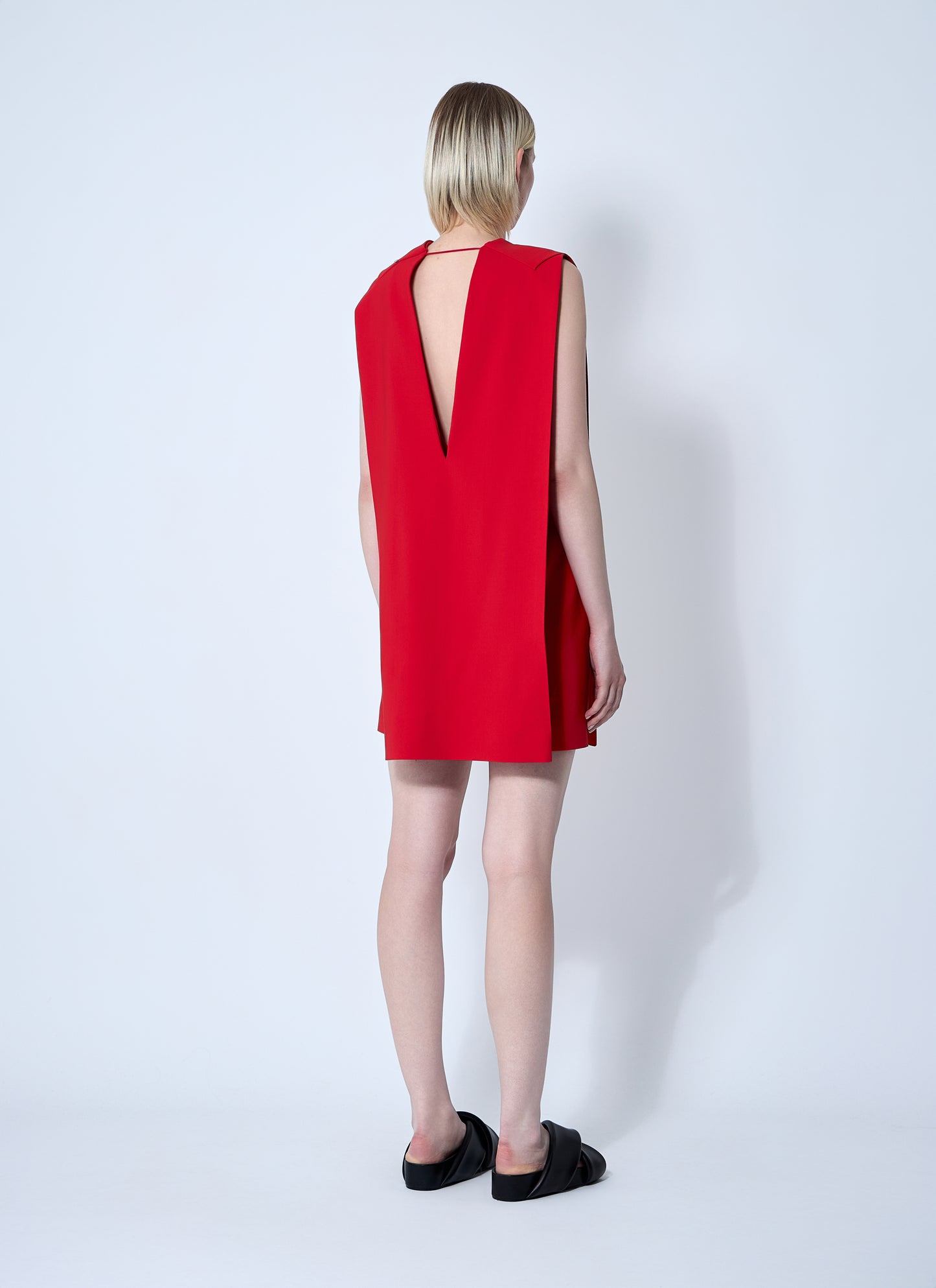 Sportmax Women Plunge Mini Dress With Belt SPORTMAX
