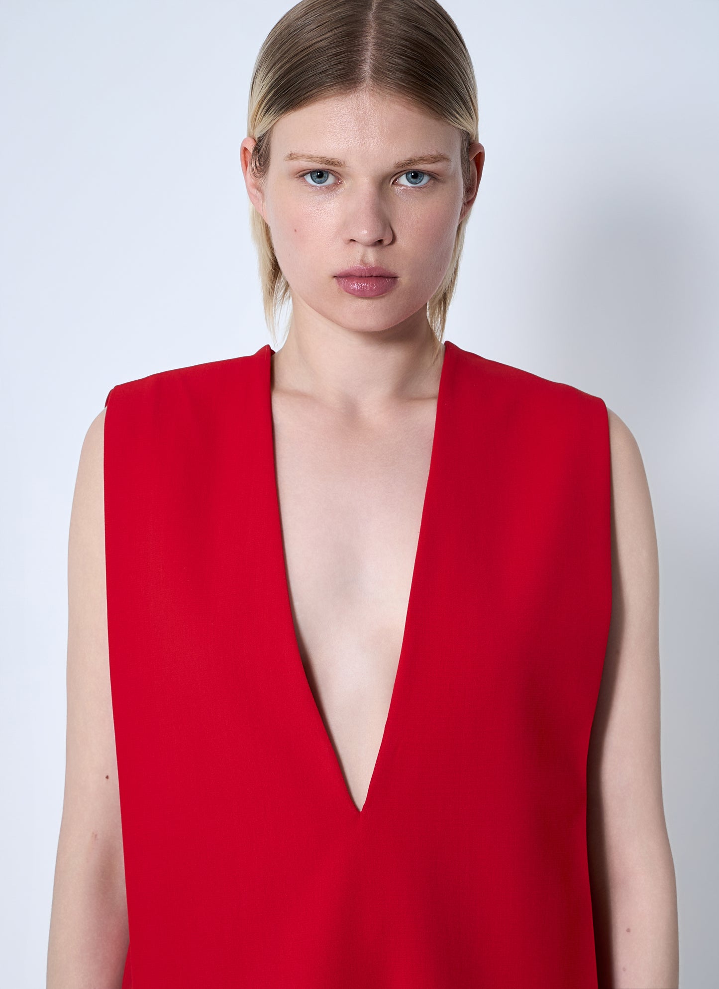 Sportmax Women Plunge Mini Dress With Belt SPORTMAX