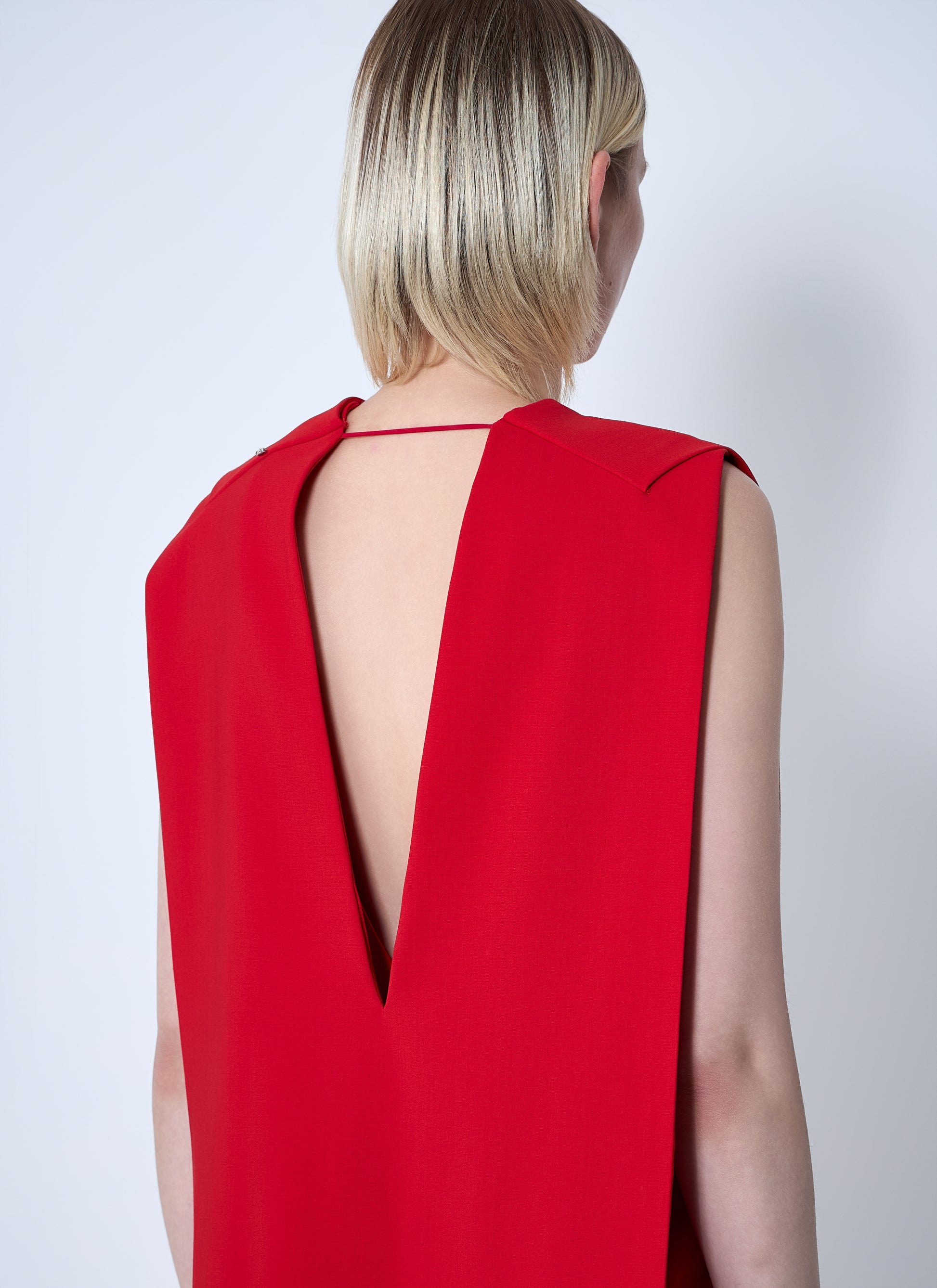 Sportmax Women Plunge Mini Dress With Belt SPORTMAX