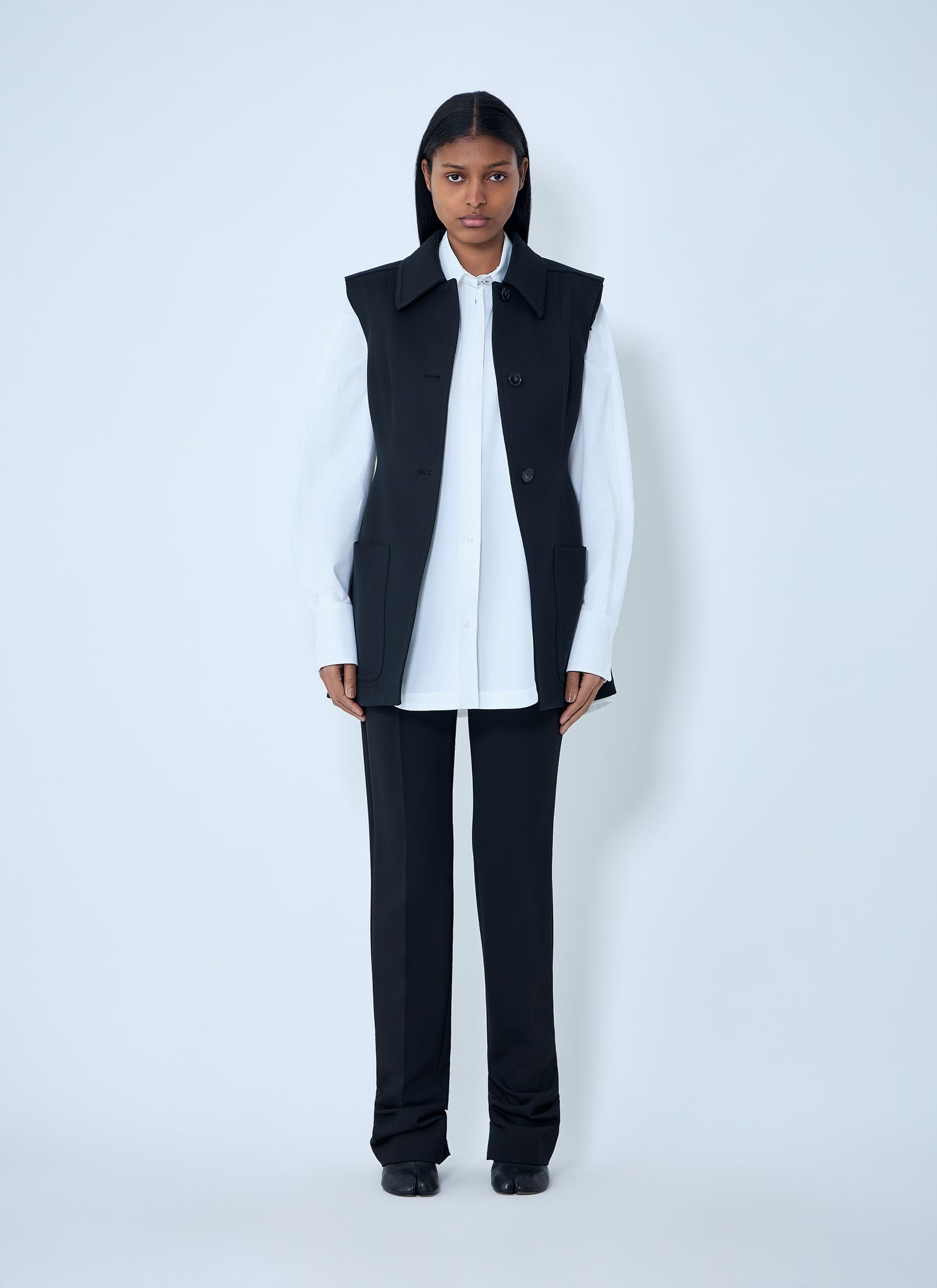 Sportmax Women Sleeveless Tailored Vest SPORTMAX