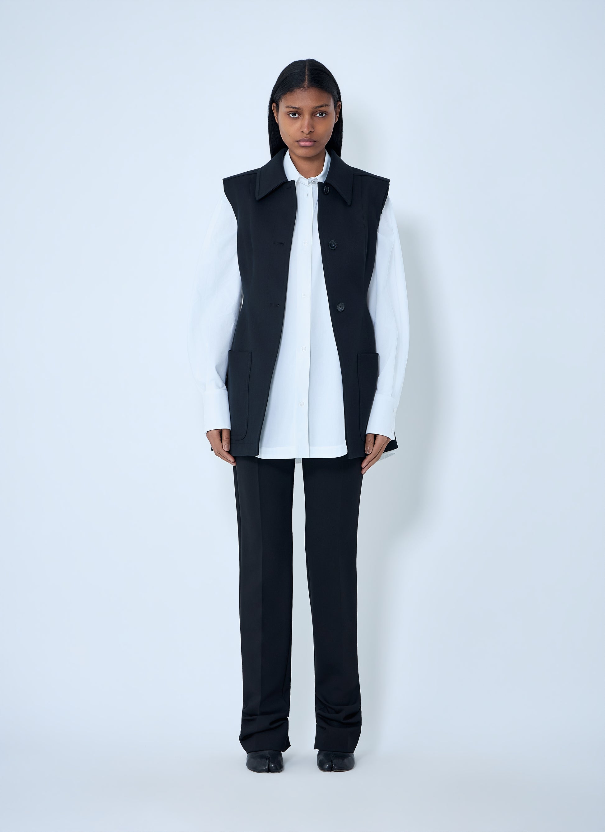 Sportmax Women Sleeveless Tailored Vest SPORTMAX