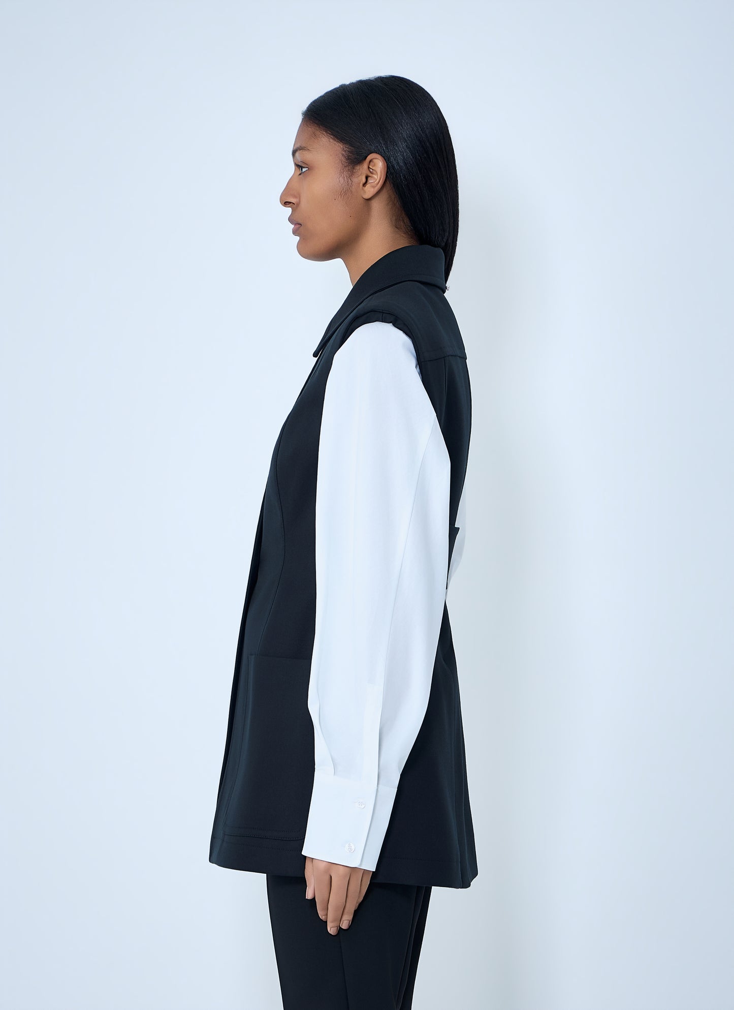 Sportmax Women Sleeveless Tailored Vest SPORTMAX