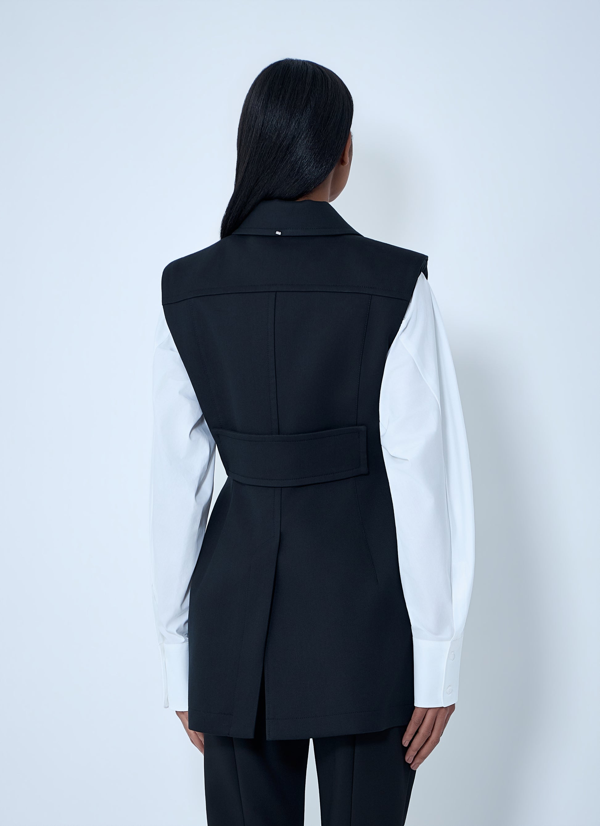 Sportmax Women Sleeveless Tailored Vest SPORTMAX