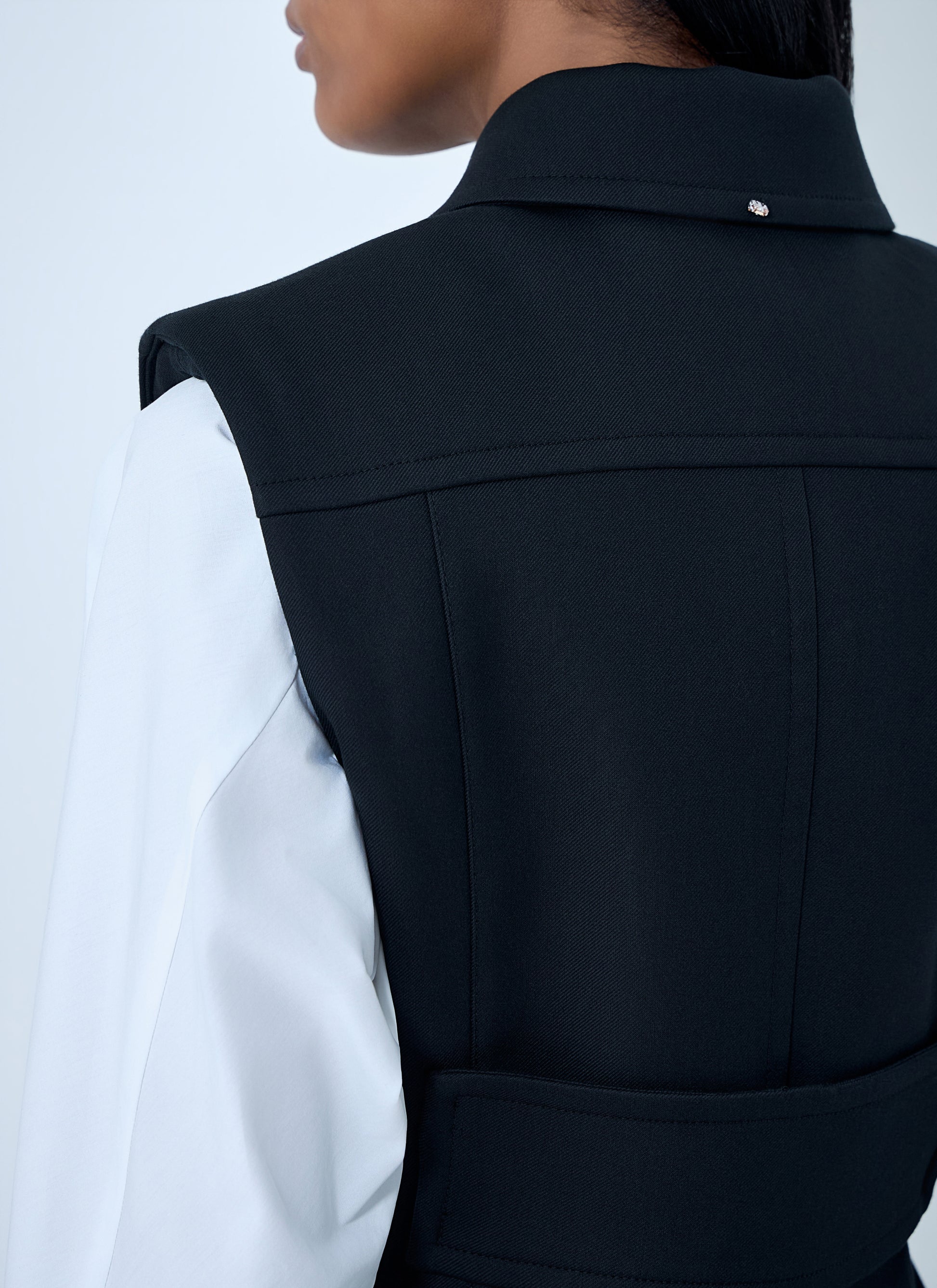 Sportmax Women Sleeveless Tailored Vest SPORTMAX