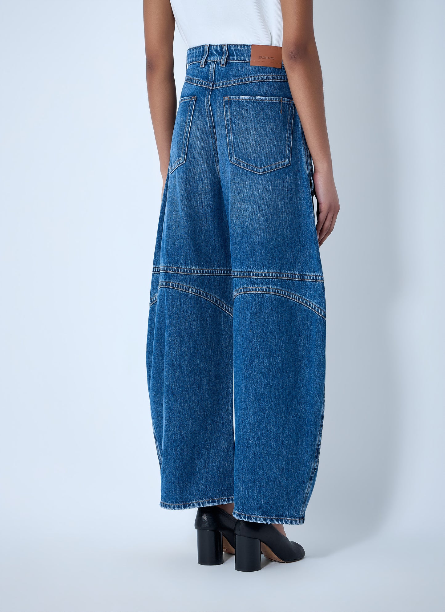 Sportmax Women Wide-Leg Denim Trousers SPORTMAX