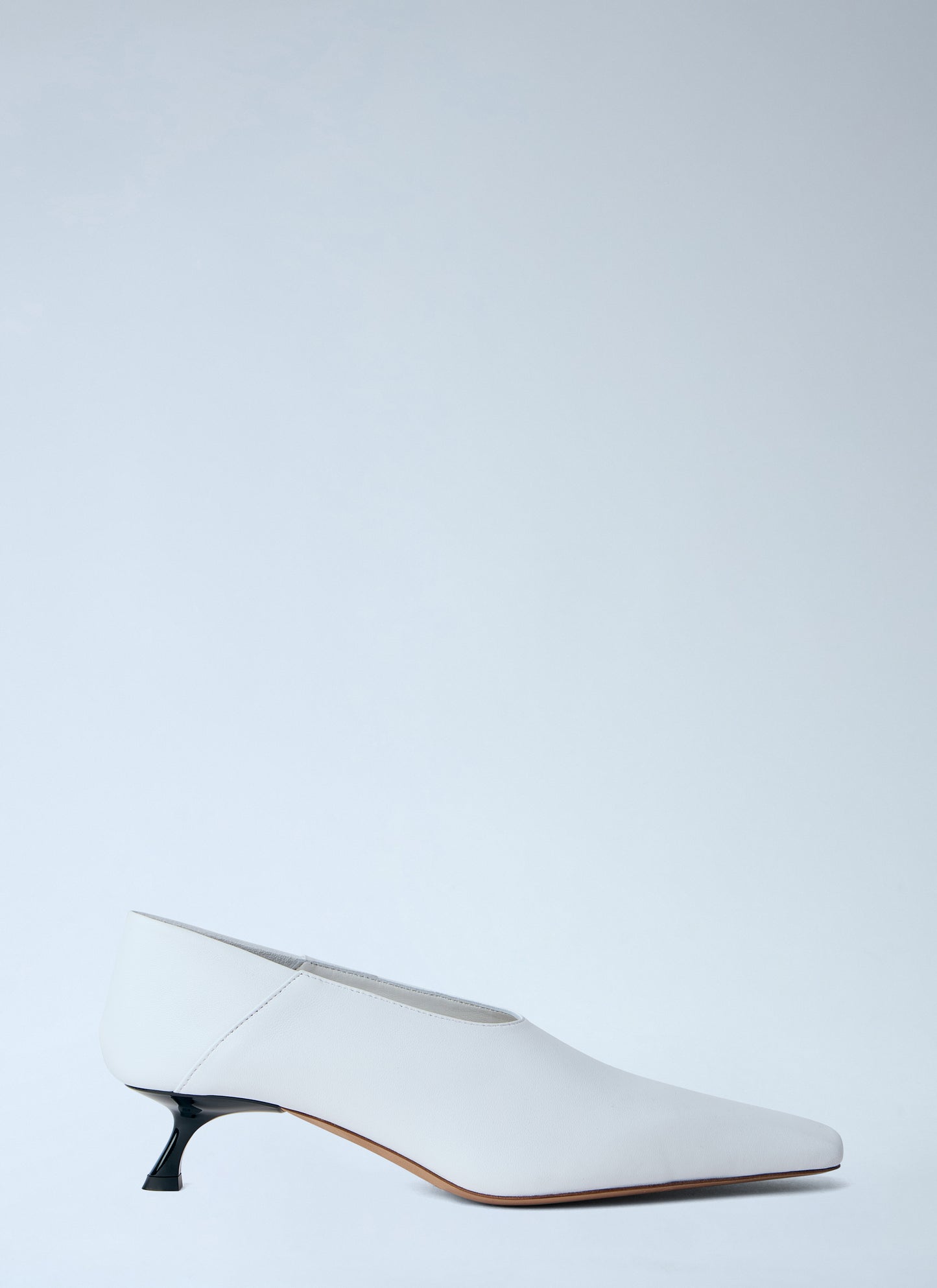 Sportmax Women Leather Kitten Heel Pumps SPORTMAX