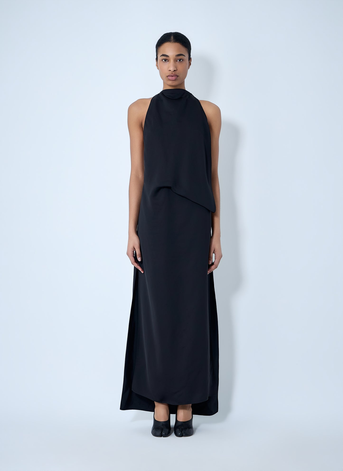 Sportmax Women Sleeveless Draped Maxi Dress SPORTMAX