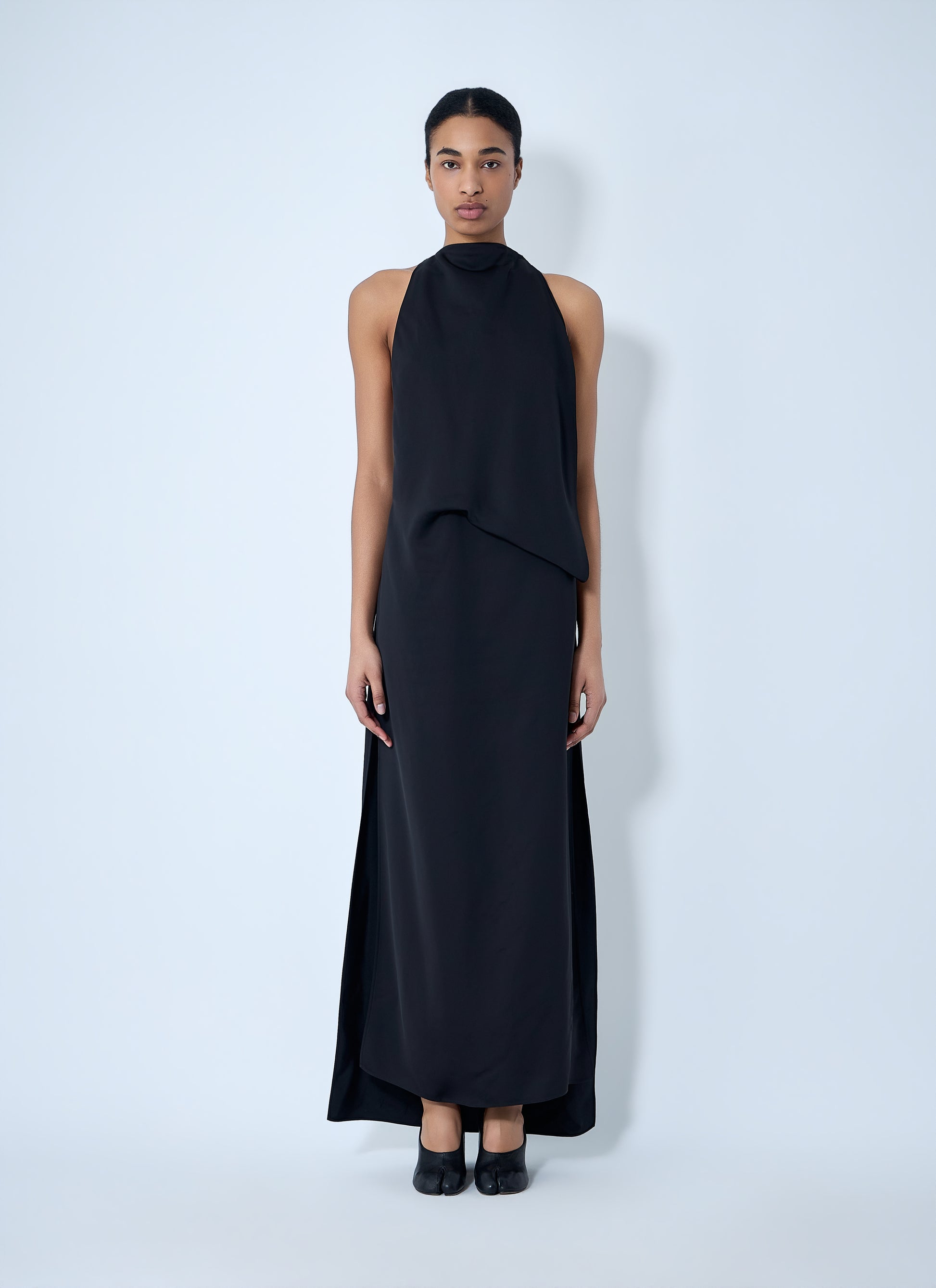 Sportmax Women Sleeveless Draped Maxi Dress SPORTMAX