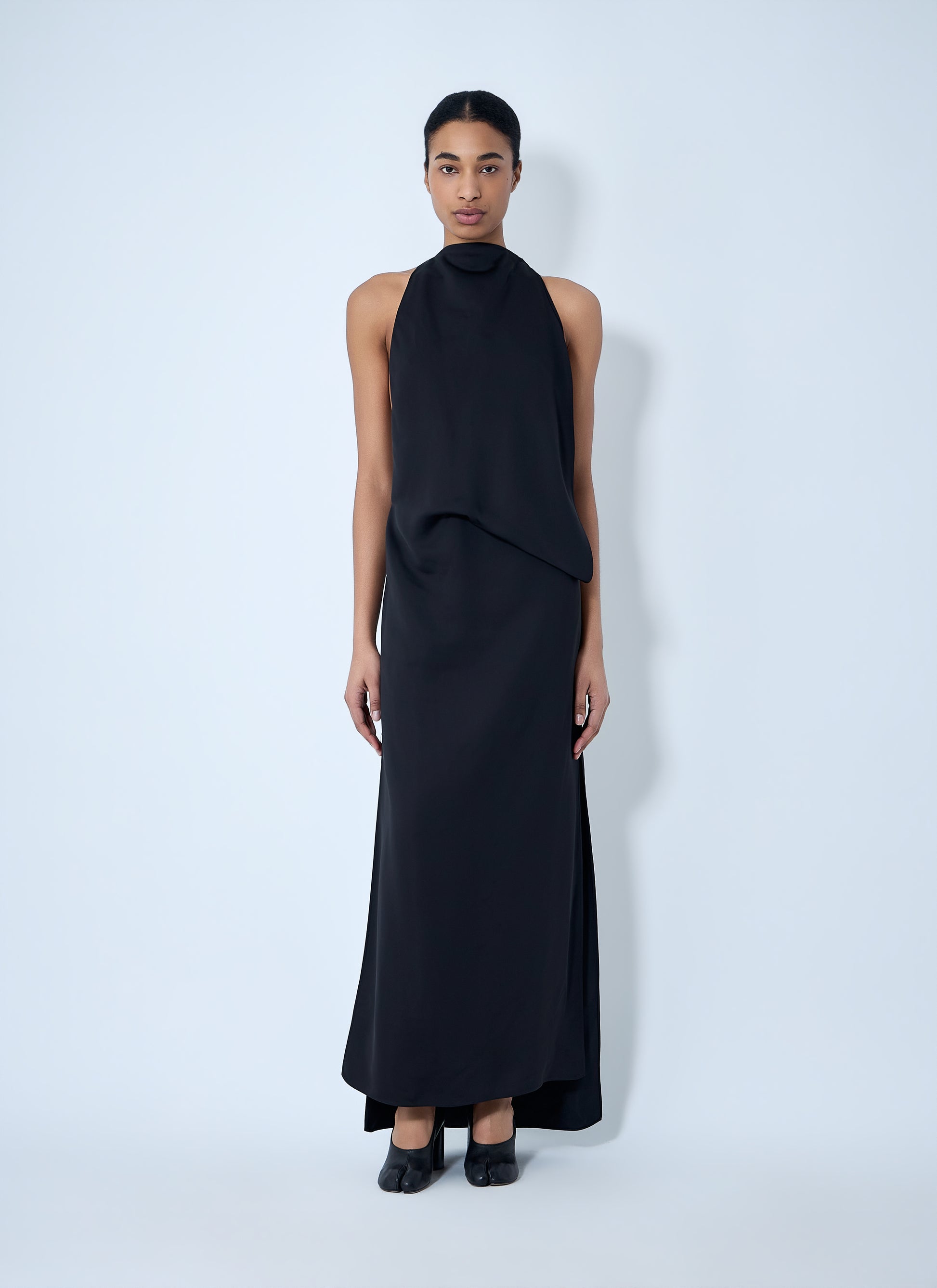 Sportmax Women Sleeveless Draped Maxi Dress SPORTMAX