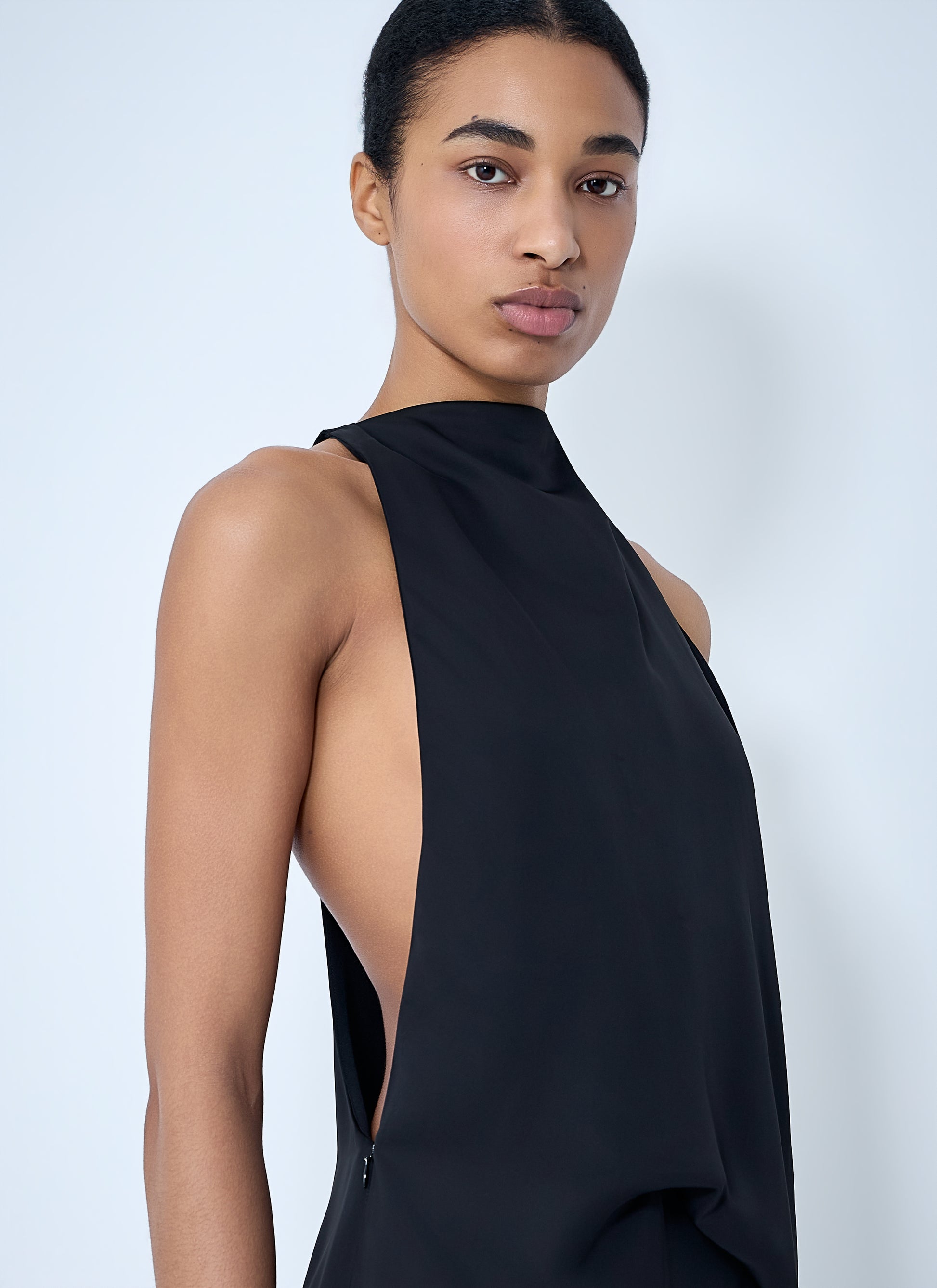 Sportmax Women Sleeveless Draped Maxi Dress SPORTMAX