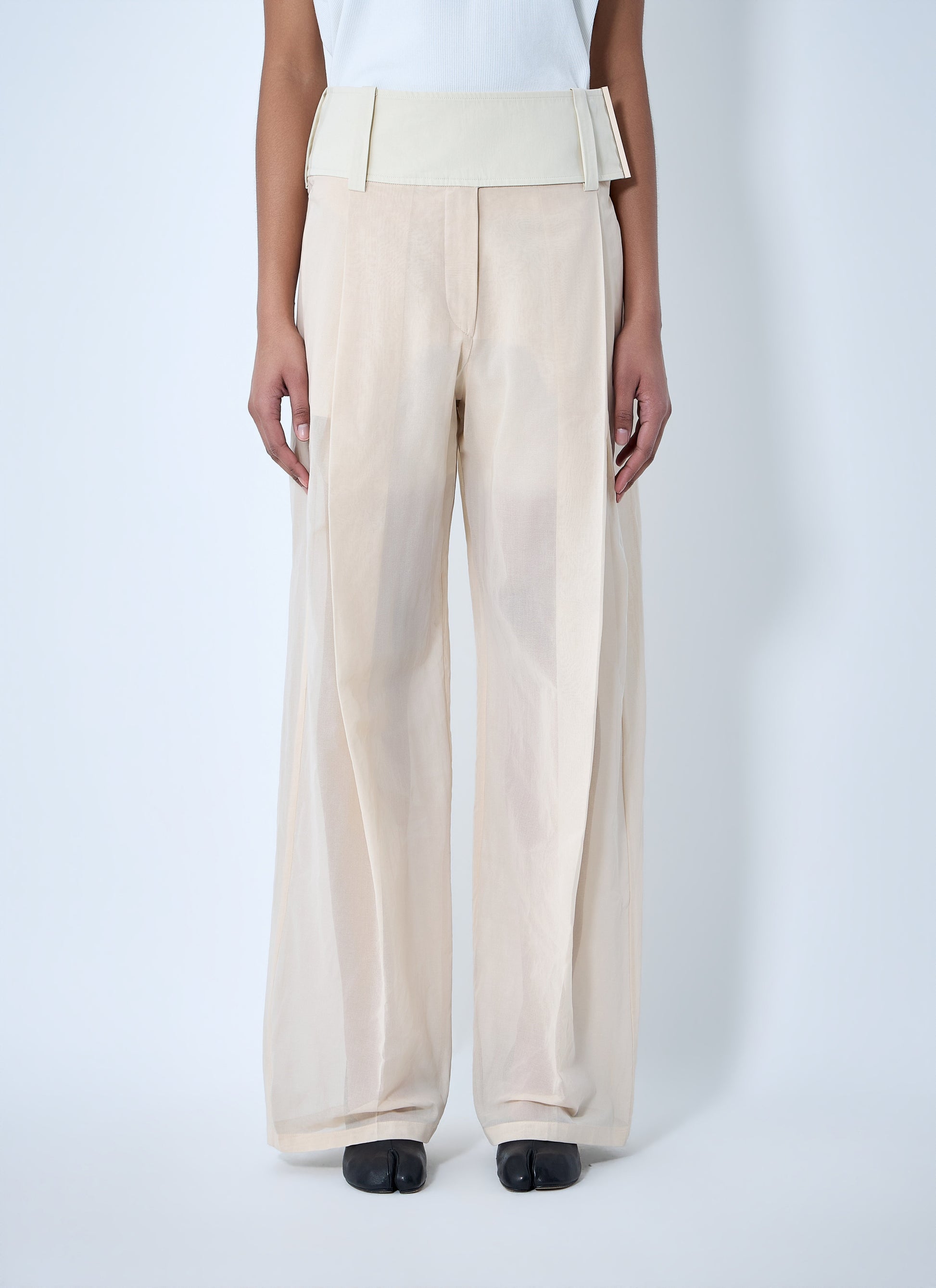 Sportmax Women High Waist Wide-Leg Trousers SPORTMAX