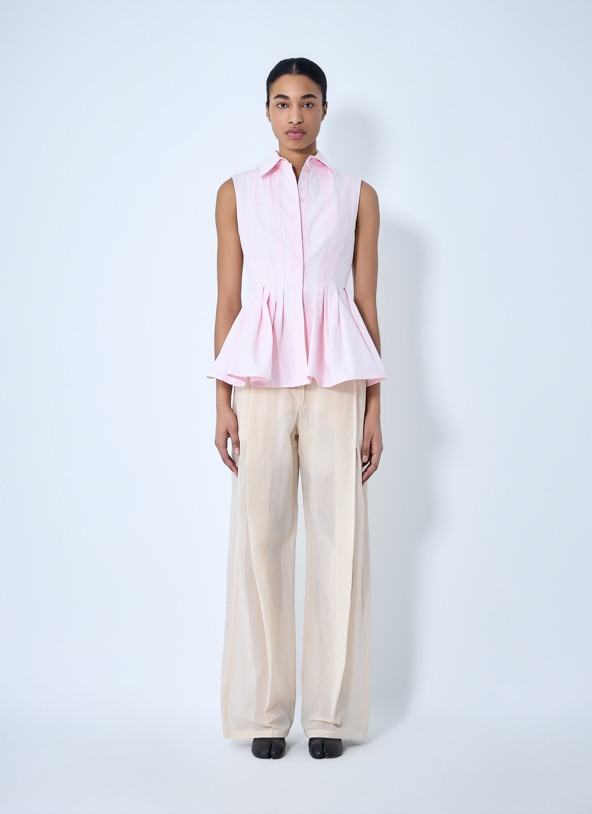 Sportmax Women High Waist Wide-Leg Trousers SPORTMAX