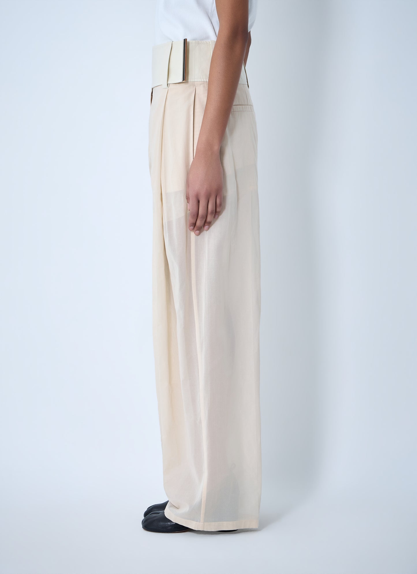 Sportmax Women High Waist Wide-Leg Trousers SPORTMAX