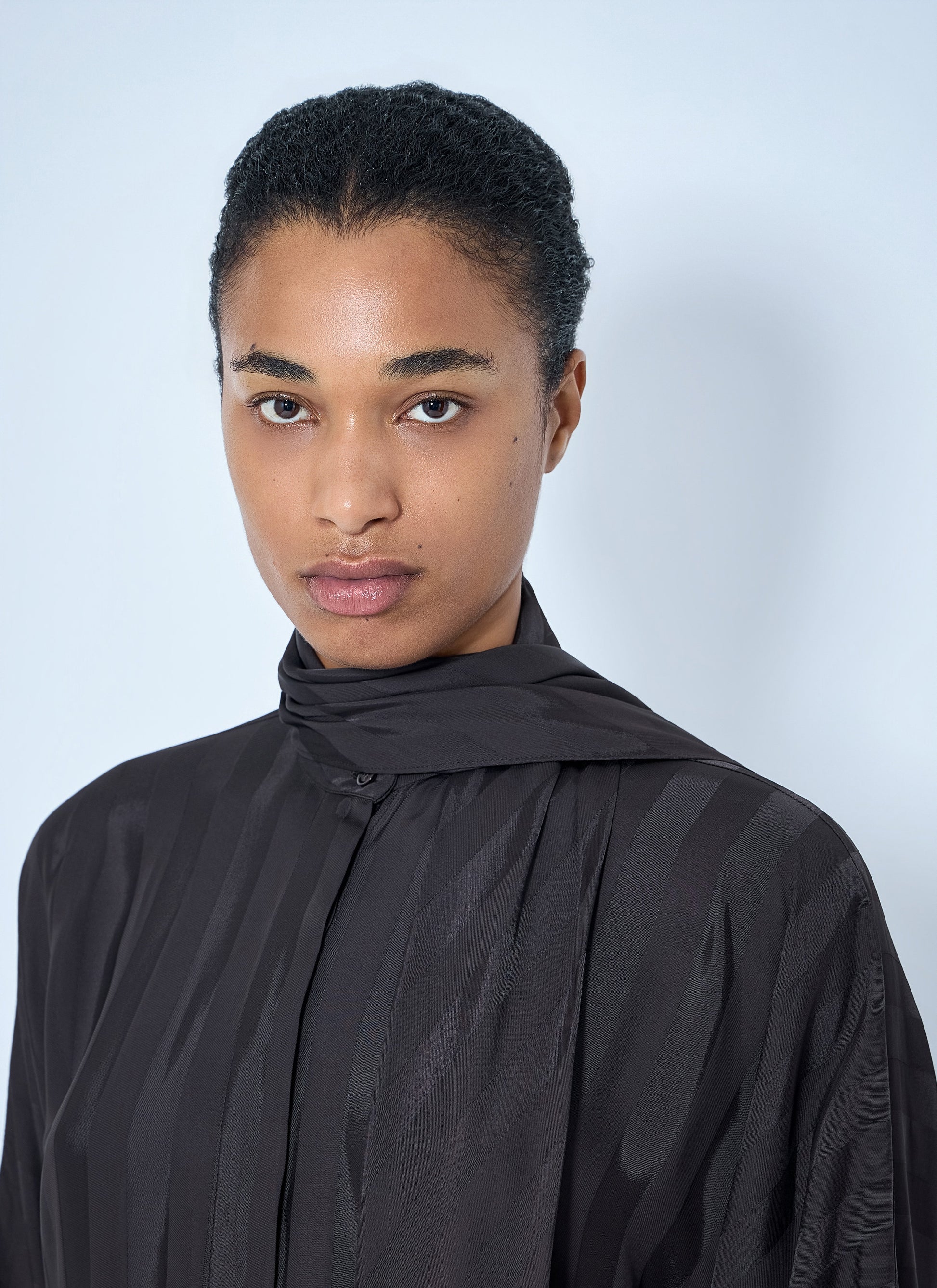 Sportmax Women Striped Tie-Neck Blouse SPORTMAX