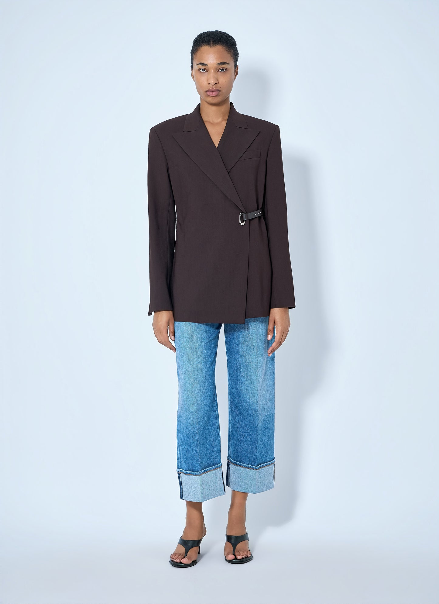 Sportmax Women Asymmetric Buckle Blazer SPORTMAX