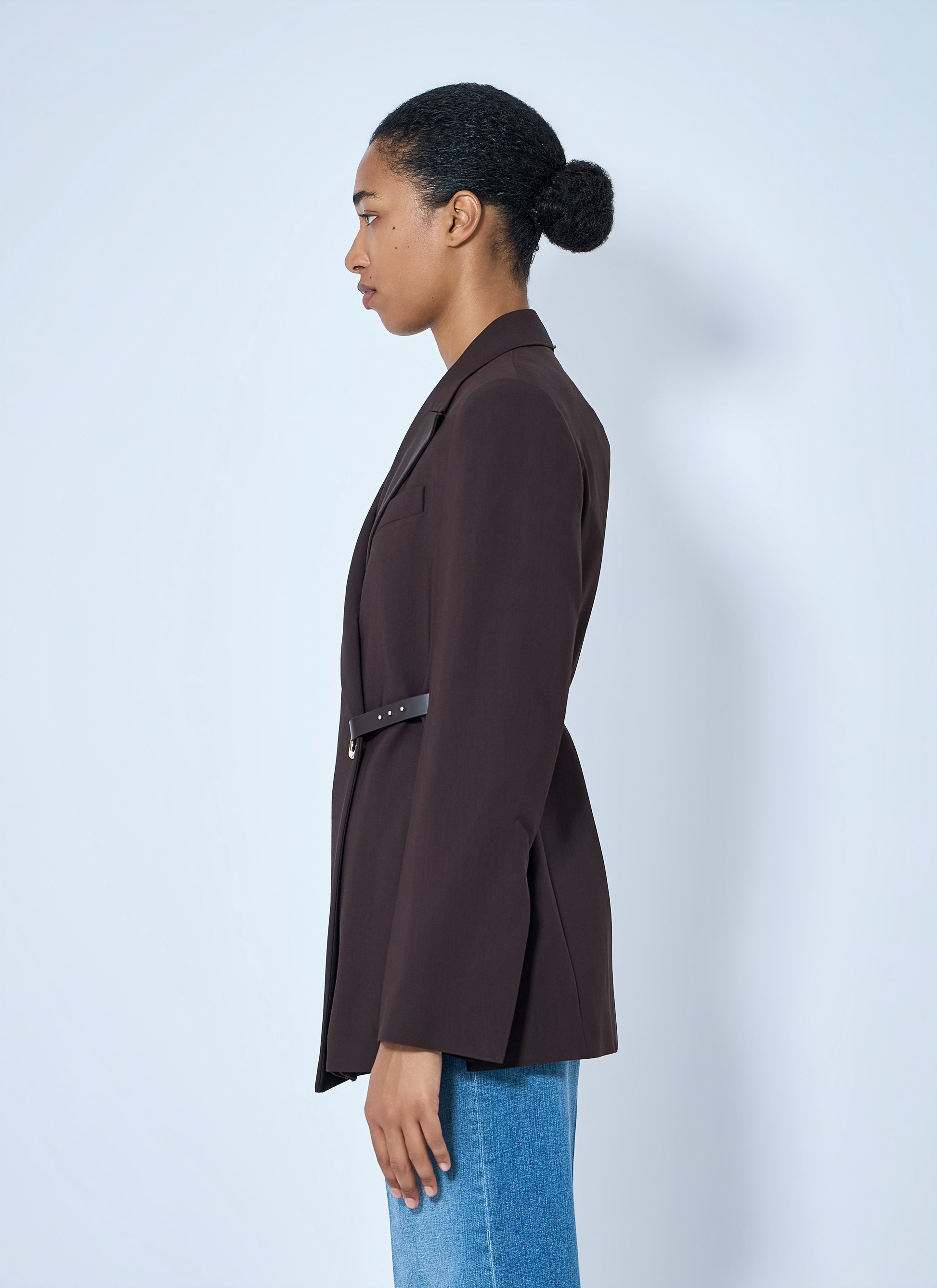 Sportmax Women Asymmetric Buckle Blazer SPORTMAX