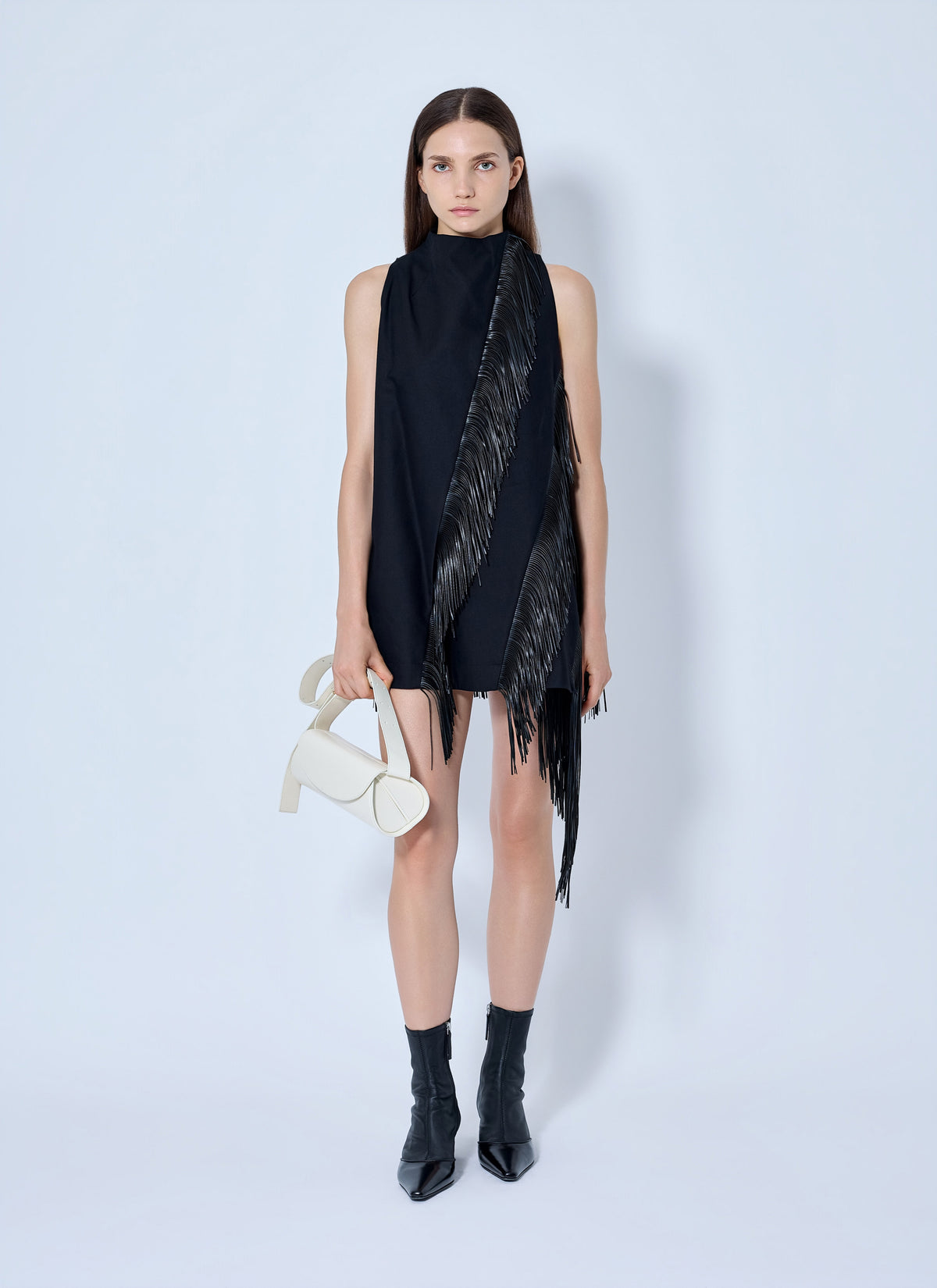 Sportmax Women Fringe Trim Sleeveless Dress SPORTMAX