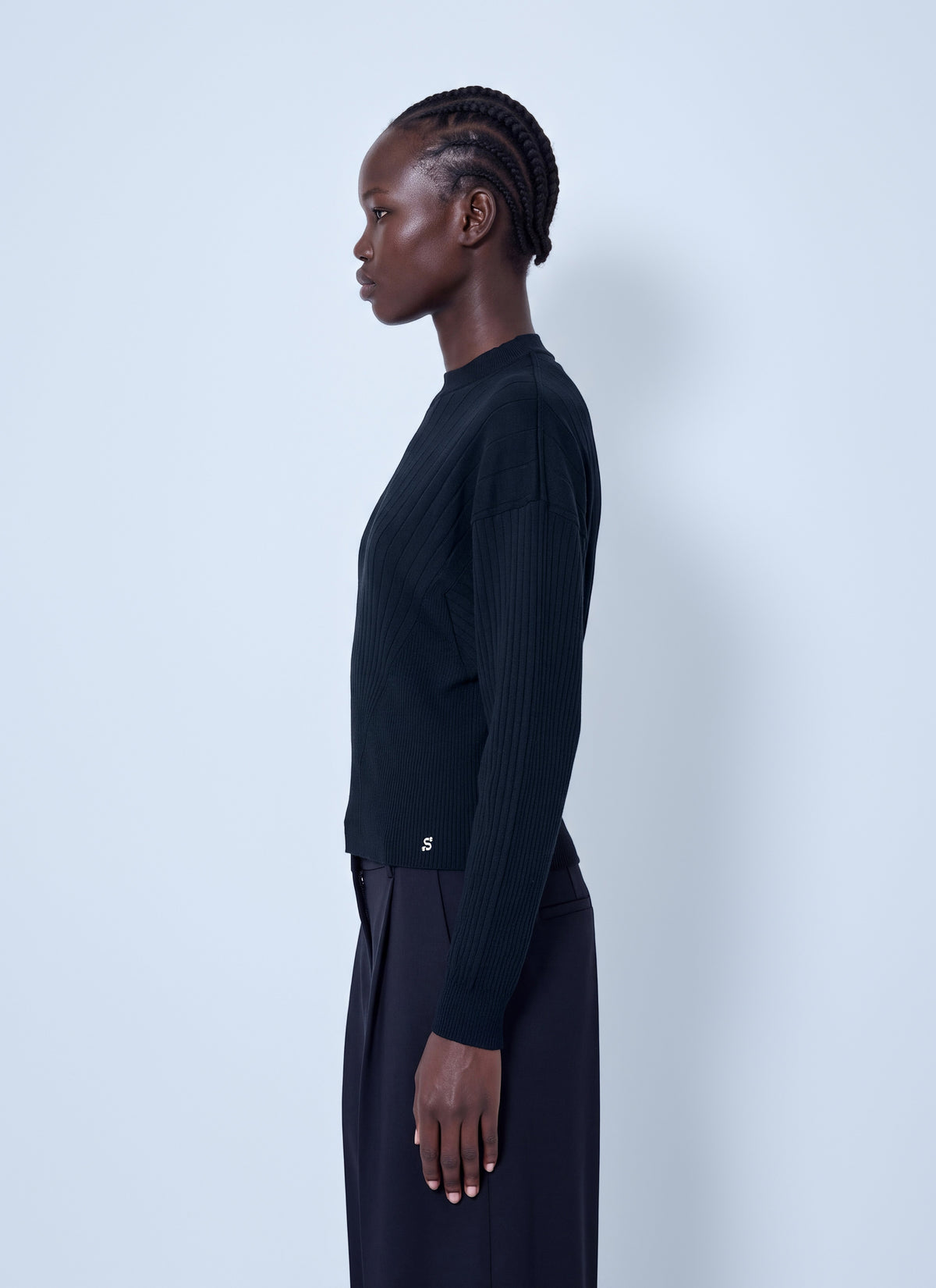 Sportmax Women Ribbed Knit Sweater SPORTMAX