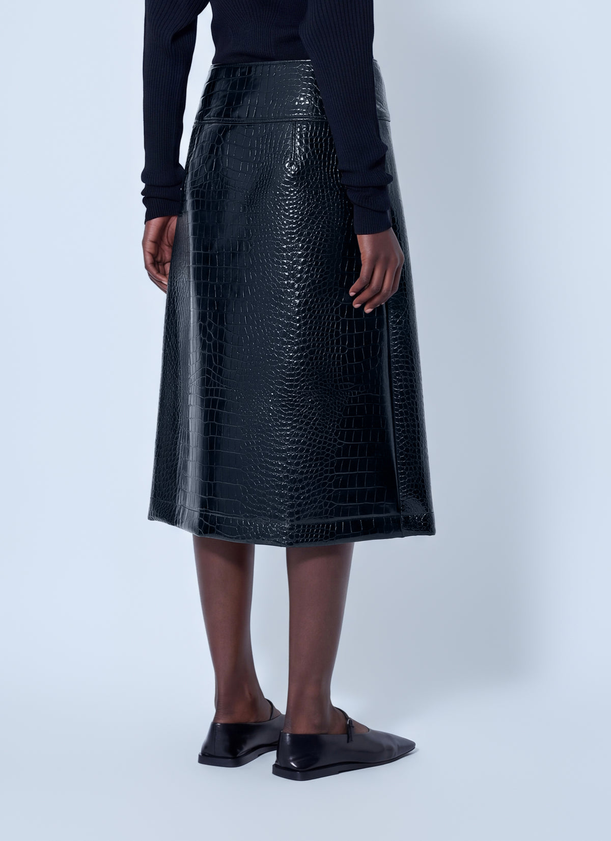 Sportmax Women Aquile Embossed Midi Skirt SPORTMAX