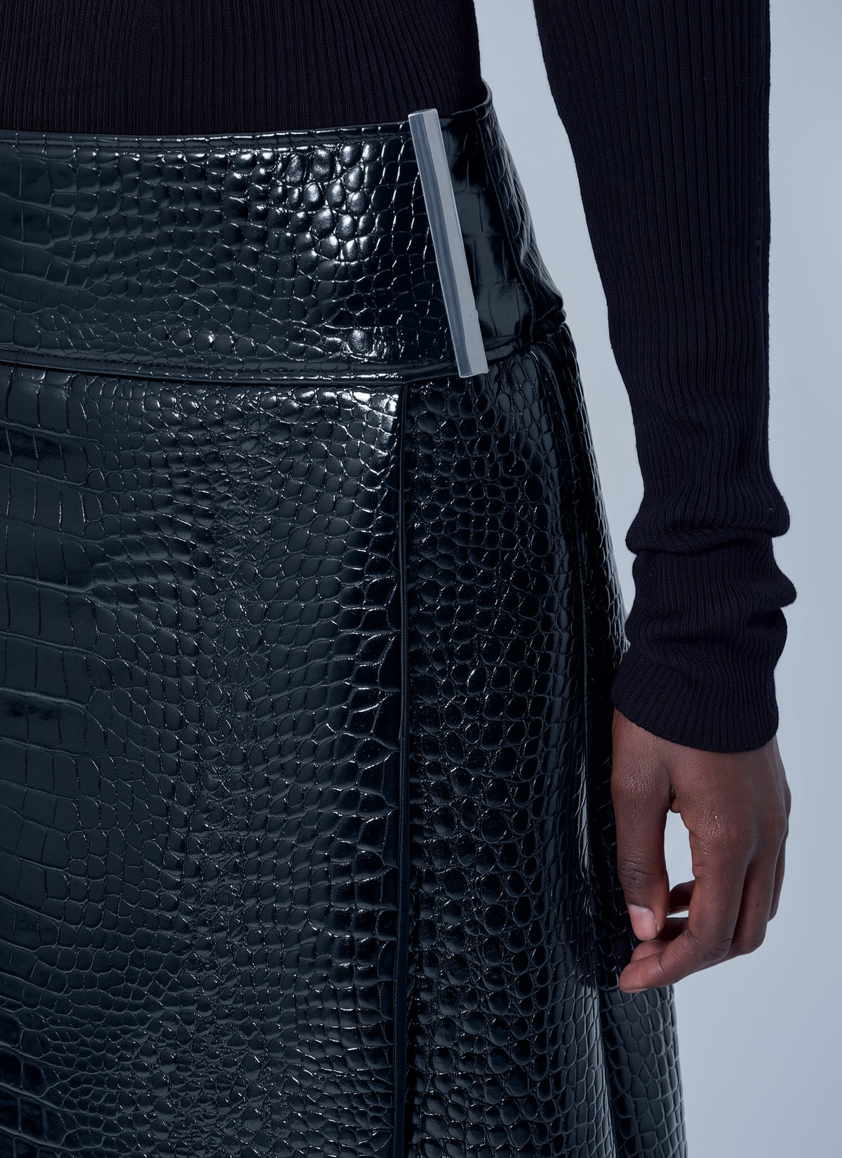 Sportmax Women Aquile Embossed Midi Skirt SPORTMAX