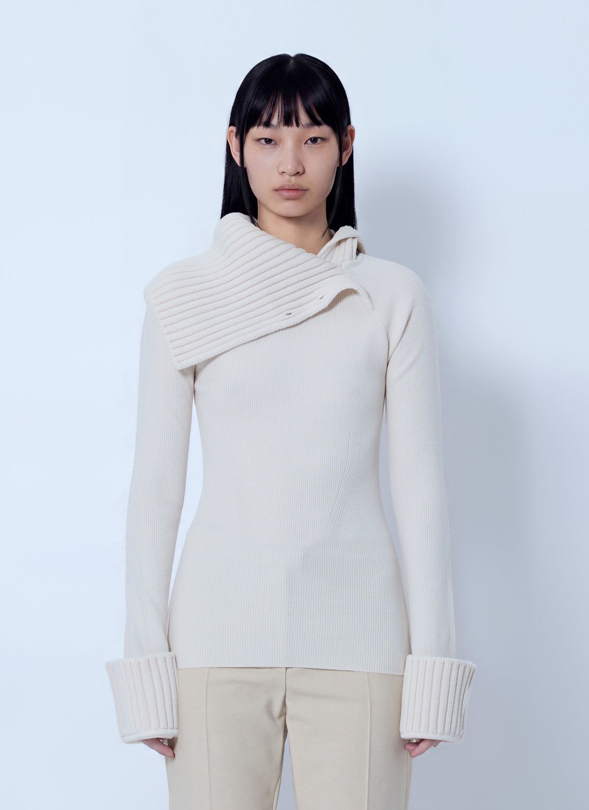 Sportmax Women Ribbed Knit Sweater SPORTMAX