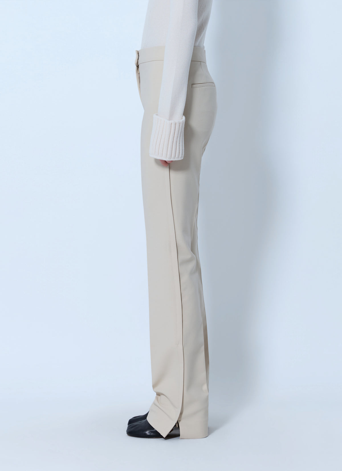 Sportmax Women Tailored Wool Grain-De-Poudre Trousers SPORTMAX